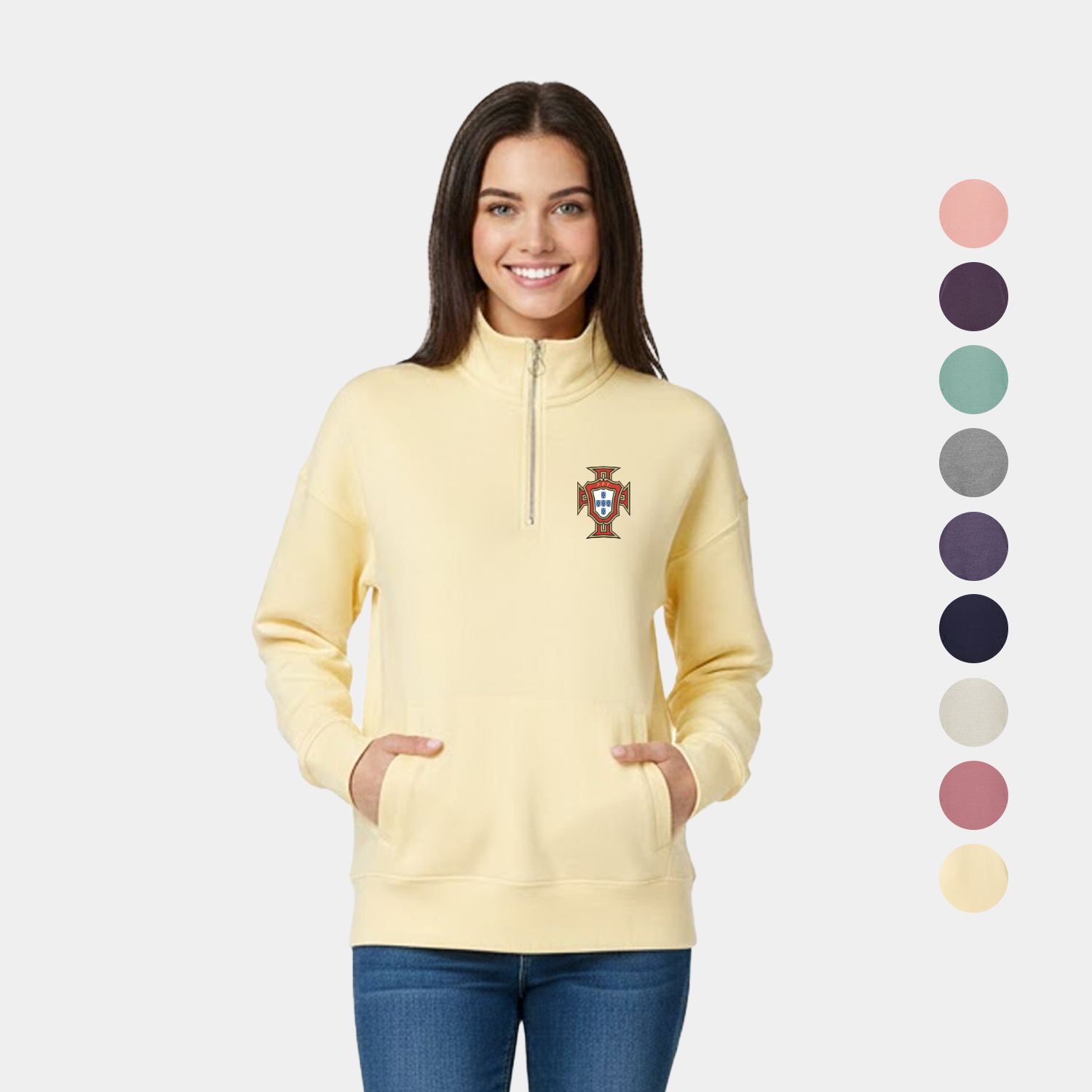 Dakota Women’s Drop Shoulder Quarter-Zip Fleece Pullover