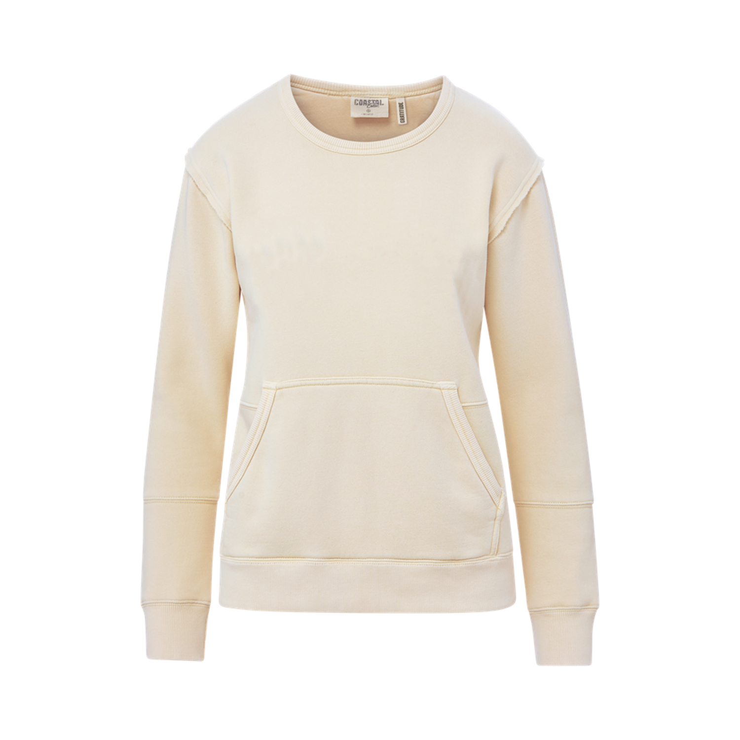Coastal Color™ Ladies Garment Dye crewneck sweatshirt
