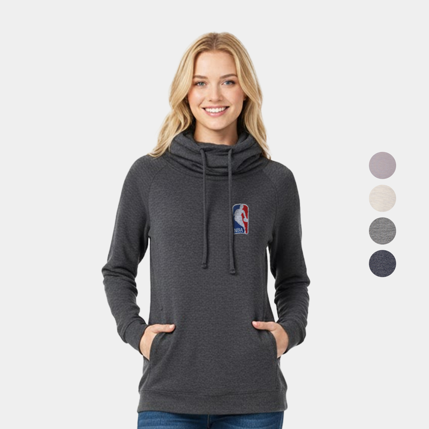 HeatLast™ Ladies Faux Cashmere Funnel Neck Sweatshirt
