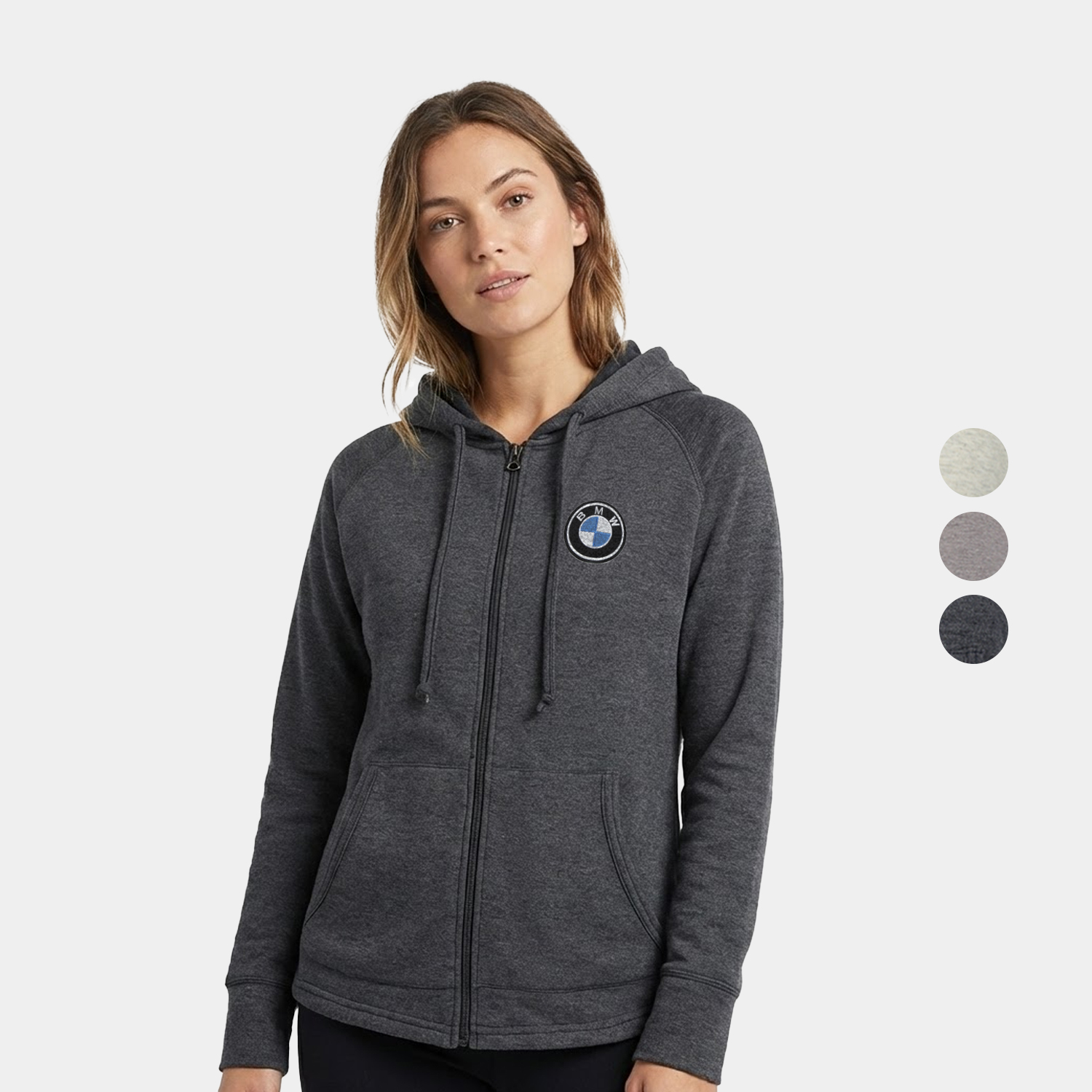 HeatLast® Ladies Faux Cashmere Full Zip Hoodie