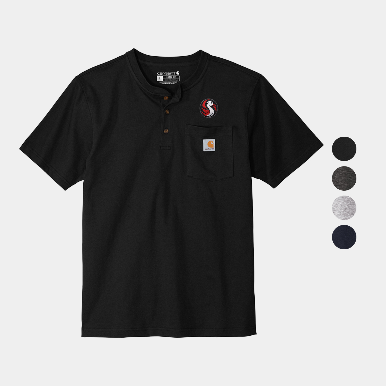 Carhartt Short Sleeve Henley Heavyweight T-Shirt