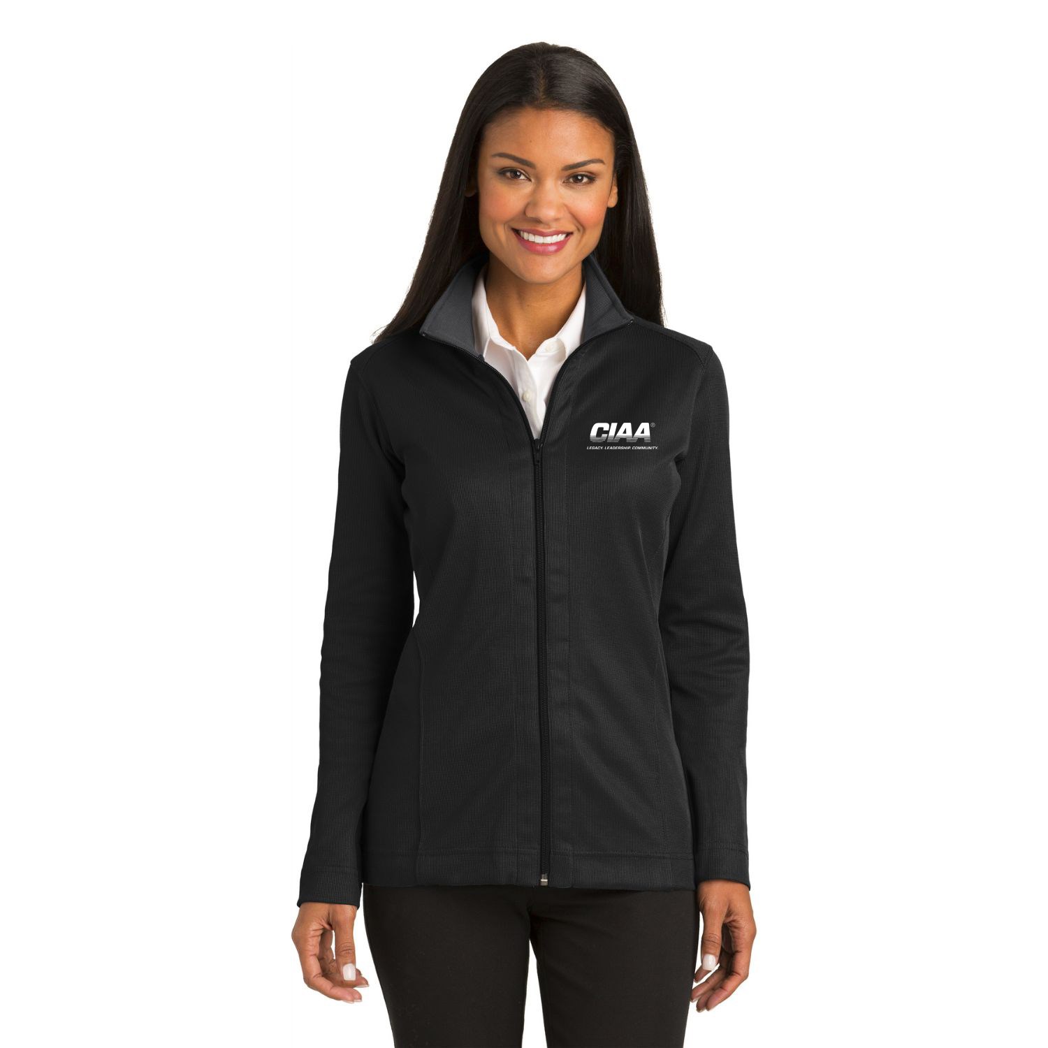 Port Authority® Ladies Vertical Texture Jacket w/ Full Zipper