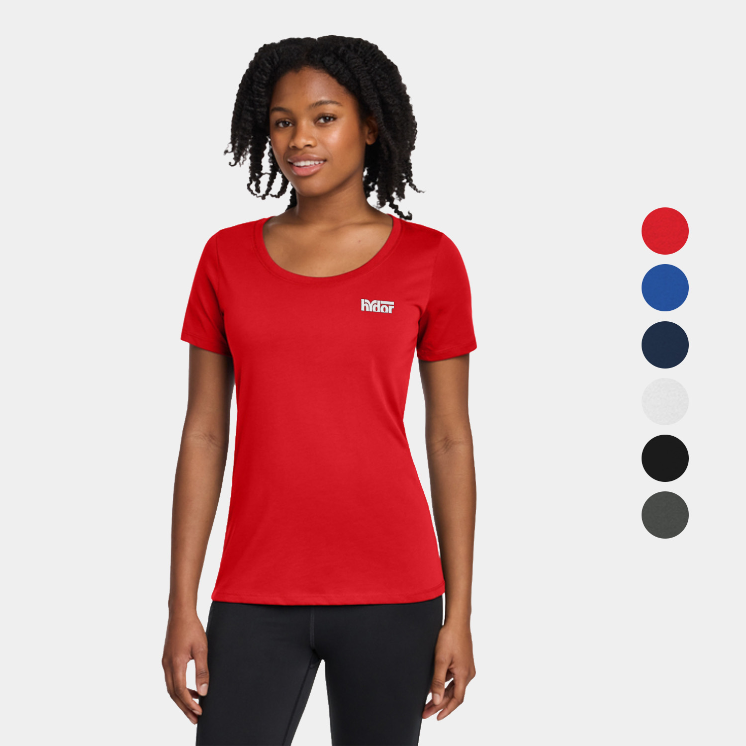 Nike Women's Dri-FIT Cotton Poly Scoop Neck Tee