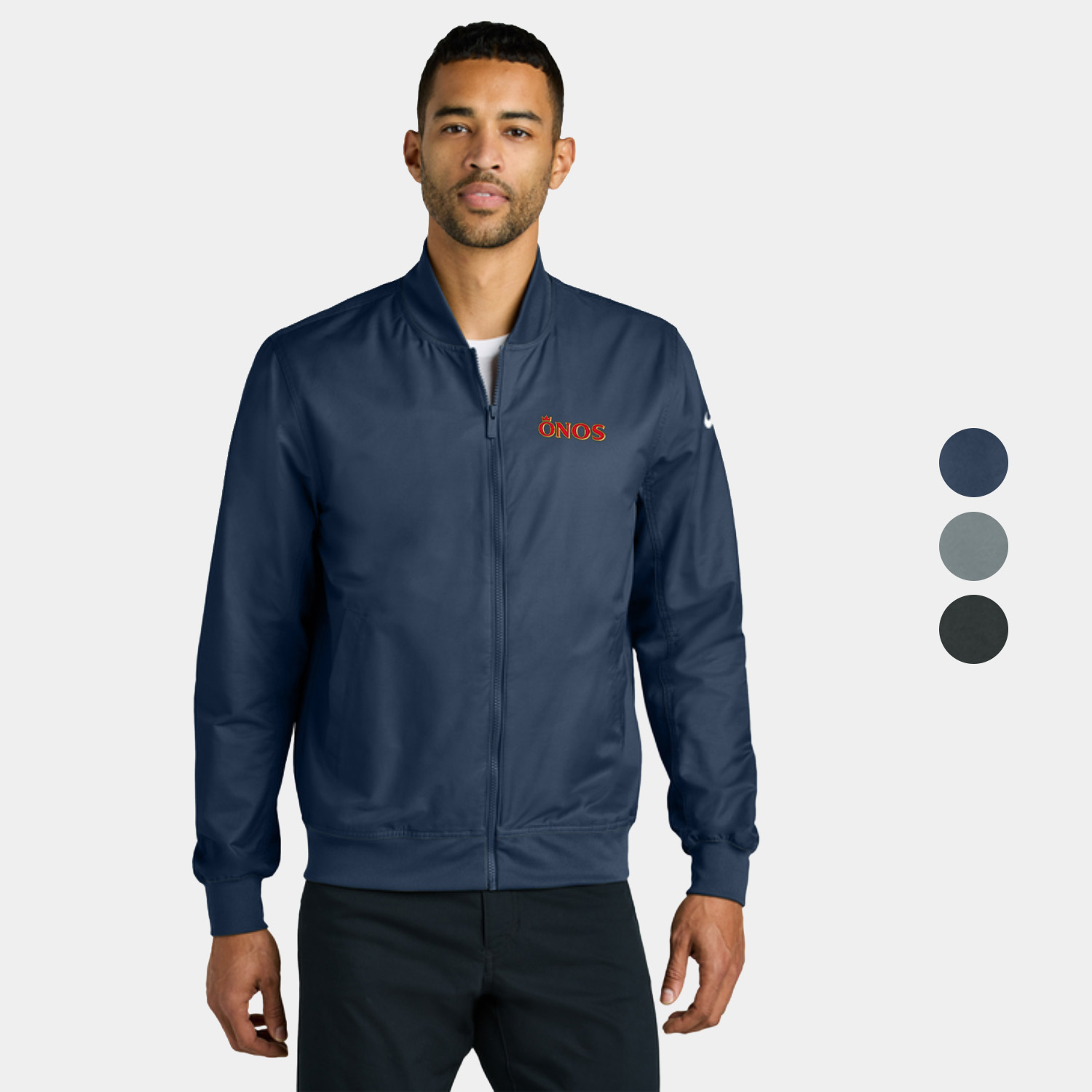 Nike Bomber Jacket Cotton Nylon Lightweight