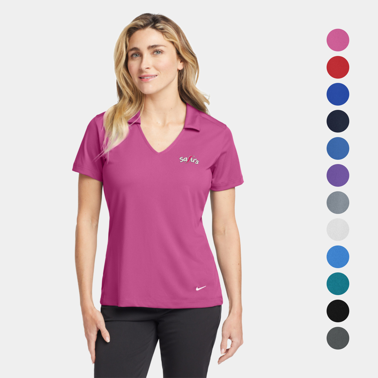 Nike Women’s Dri-FIT Vertical Mesh Performance Polo