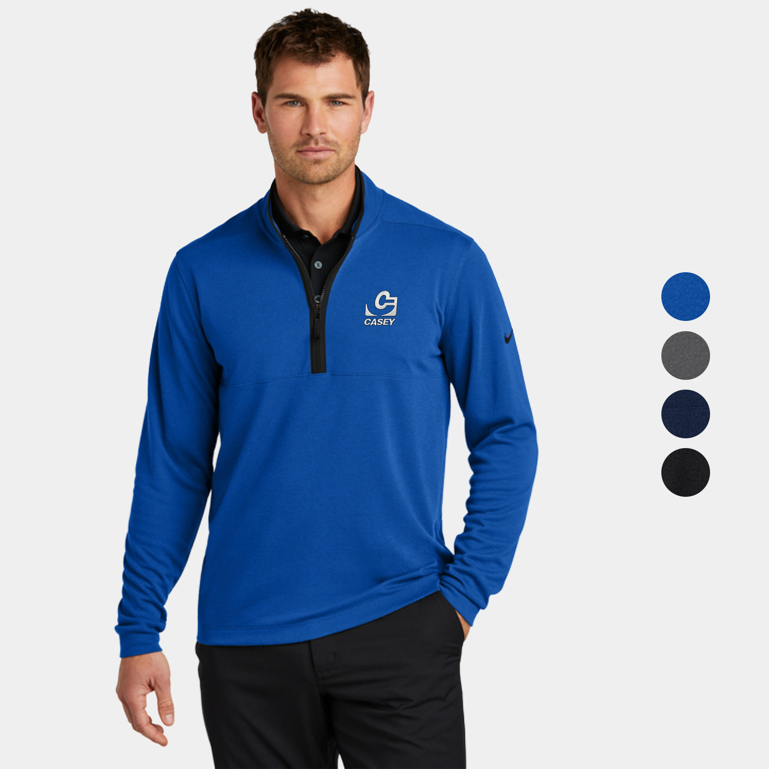 Nike Textured 1/2-Zip Performance Cover-Up Pullover