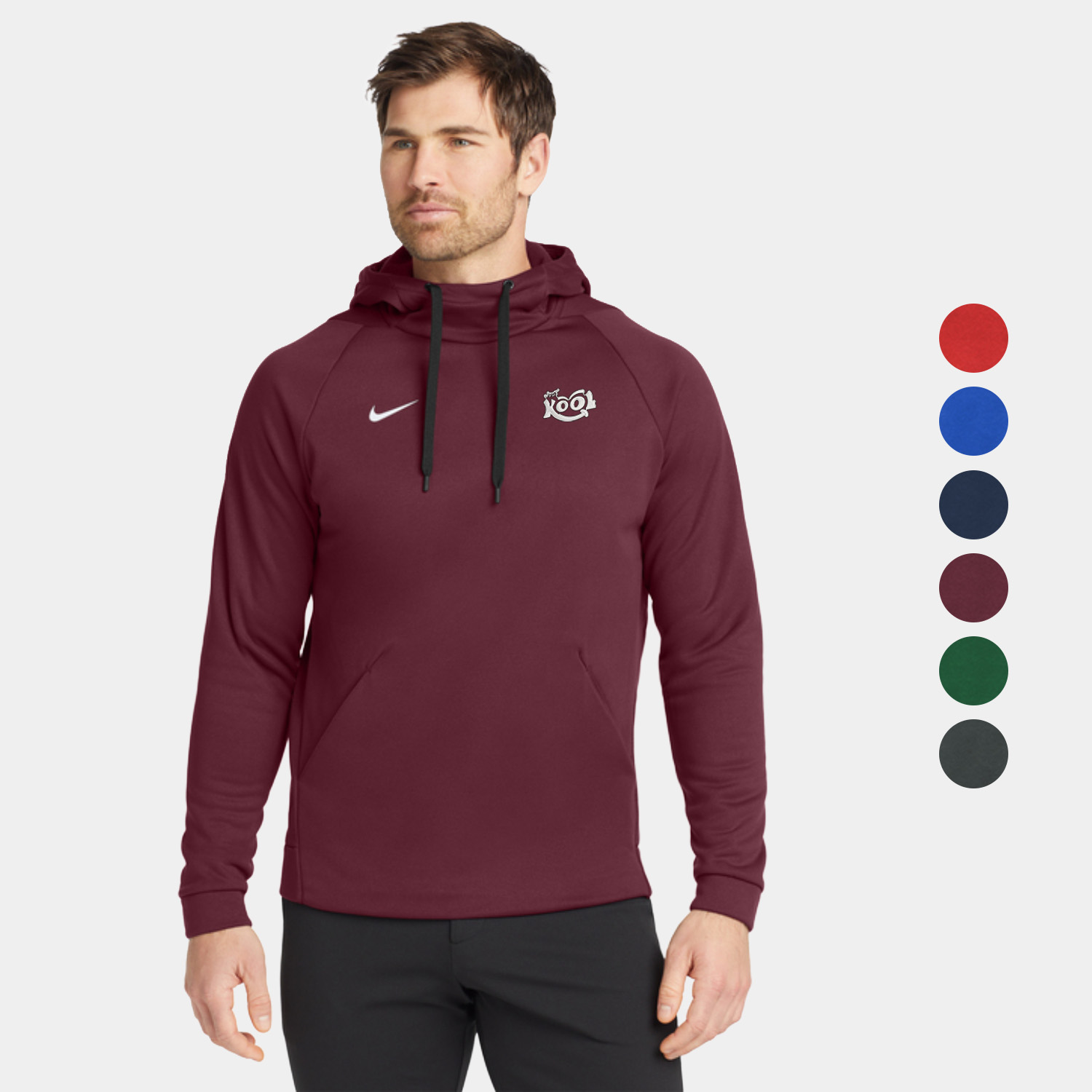 Nike Therma-FIT Pullover Fleece Hoodie Warm Training Sweatshirt