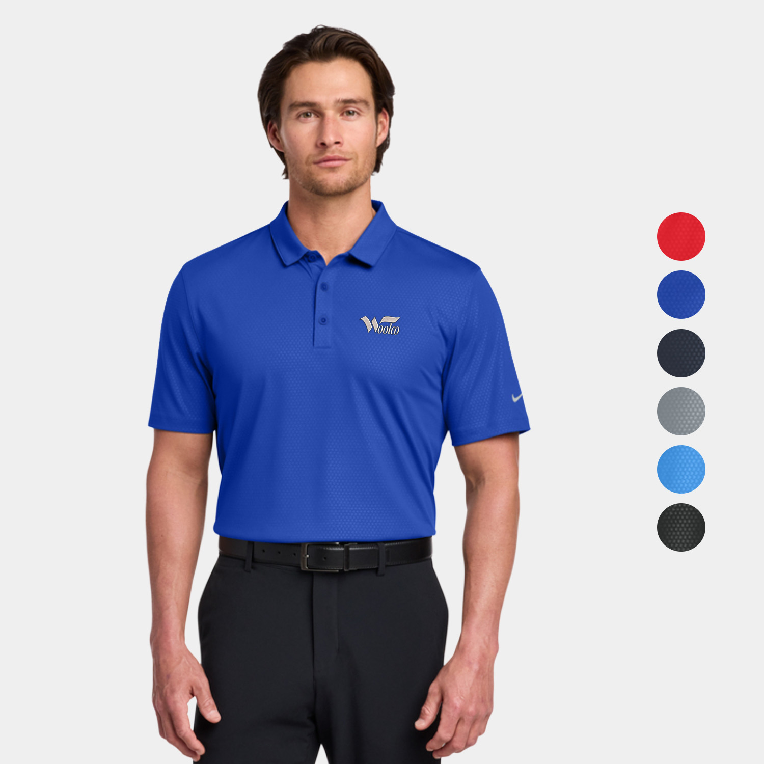 Nike Dri-FIT Embossed Tri-Blade Performance Polo