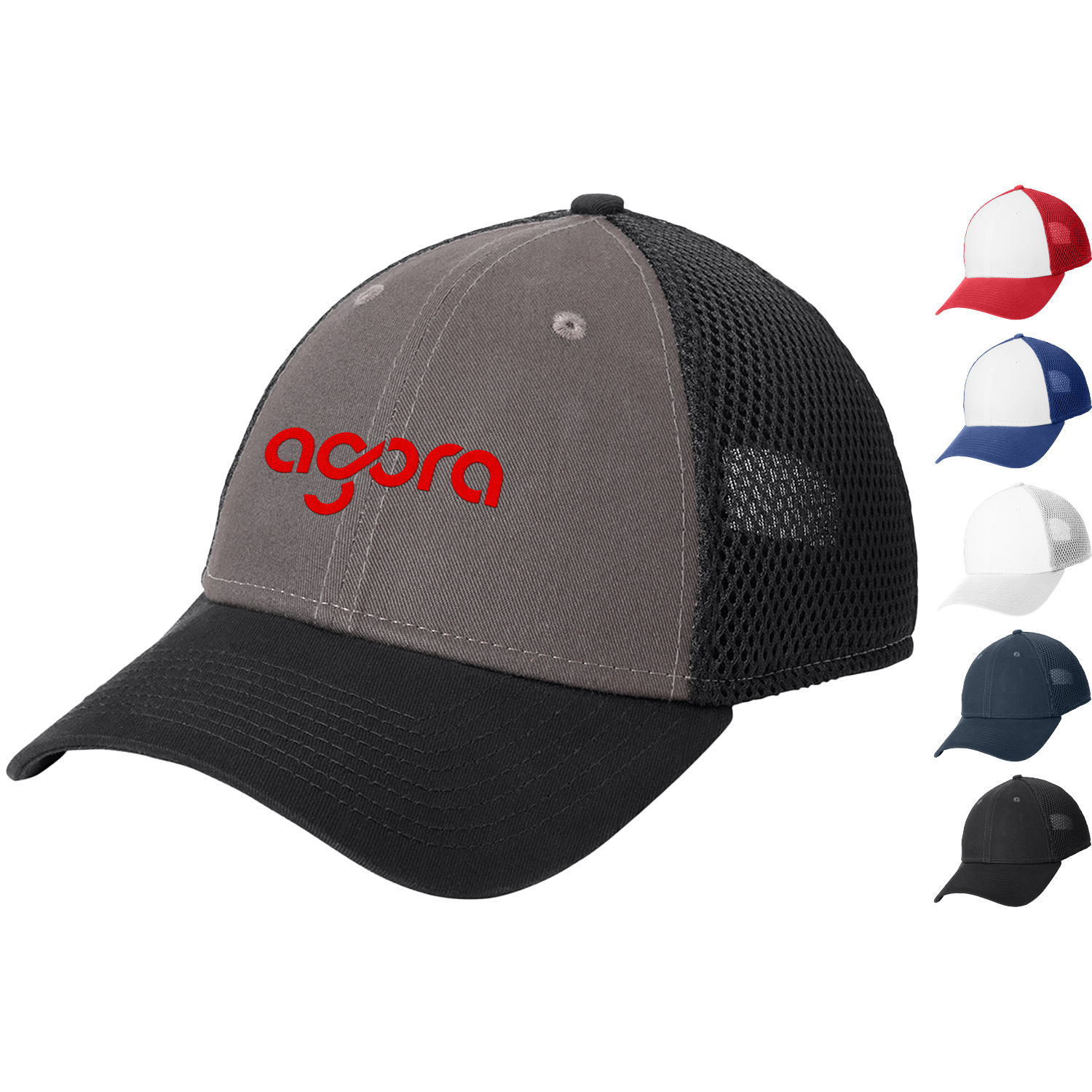 New Era® Snapback Contrast Front Mesh Cap