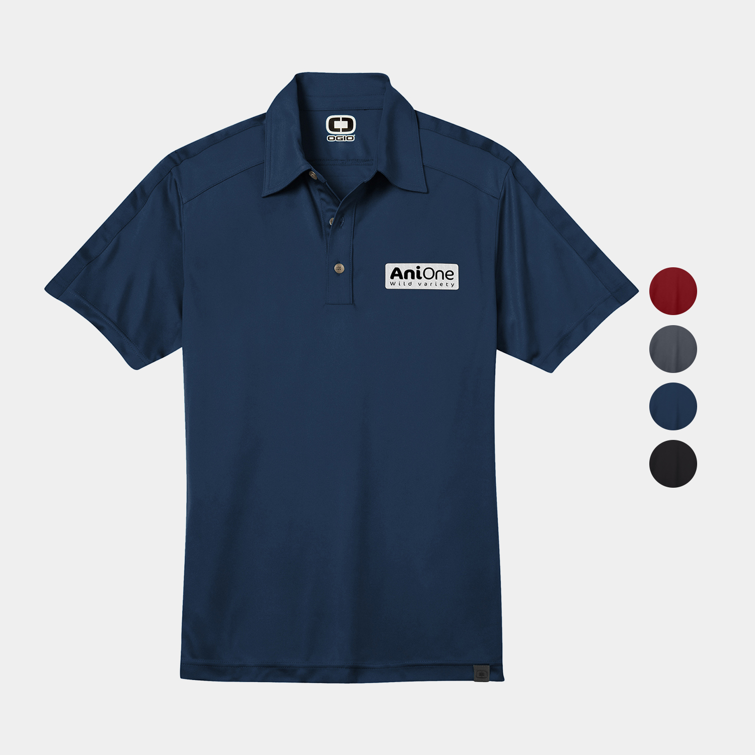 OGIO® Men's Polo T-Shirt w/ 3-Button Placket