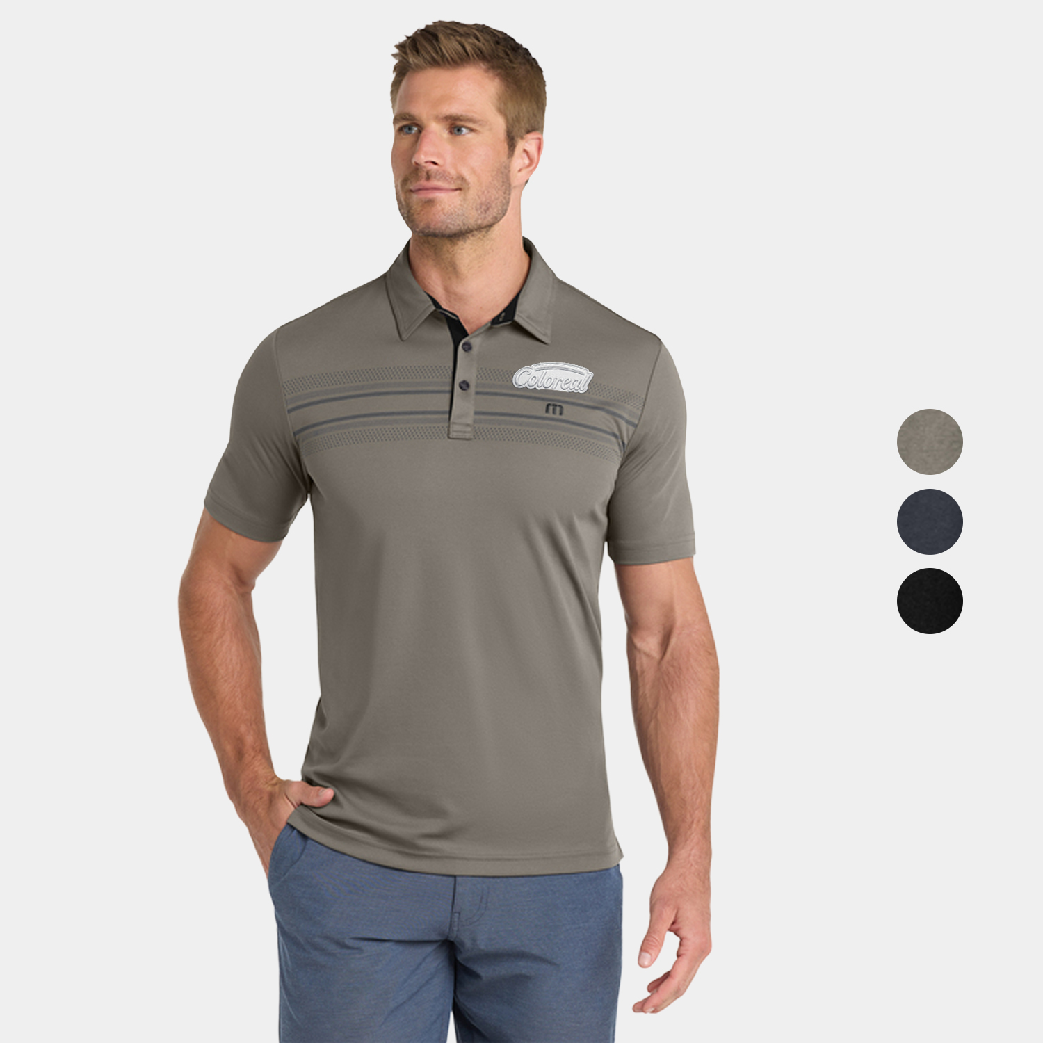TravisMathew Monterey Chest Stripe Polo