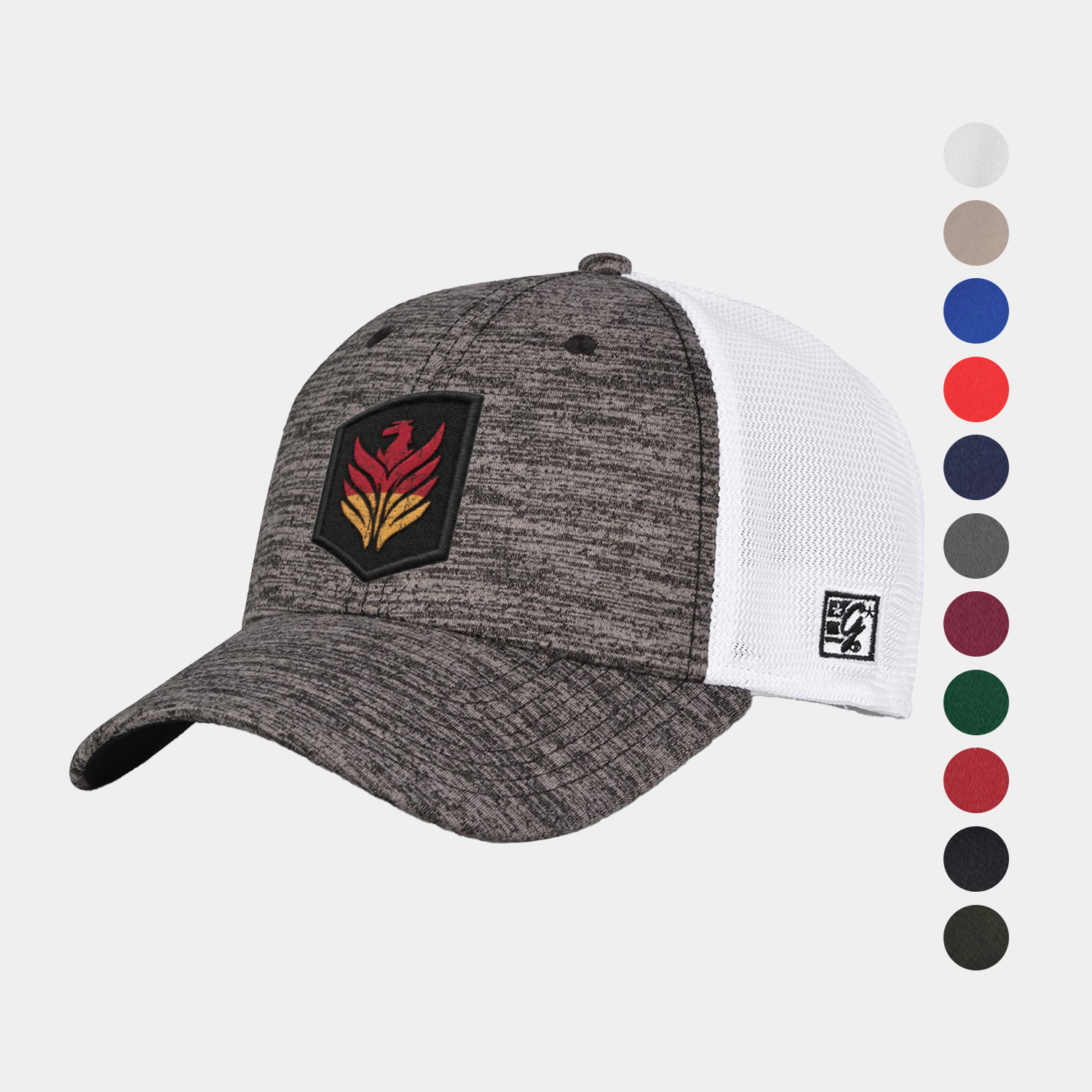 Athletic Heather & White Diamond Mesh Structured Cap