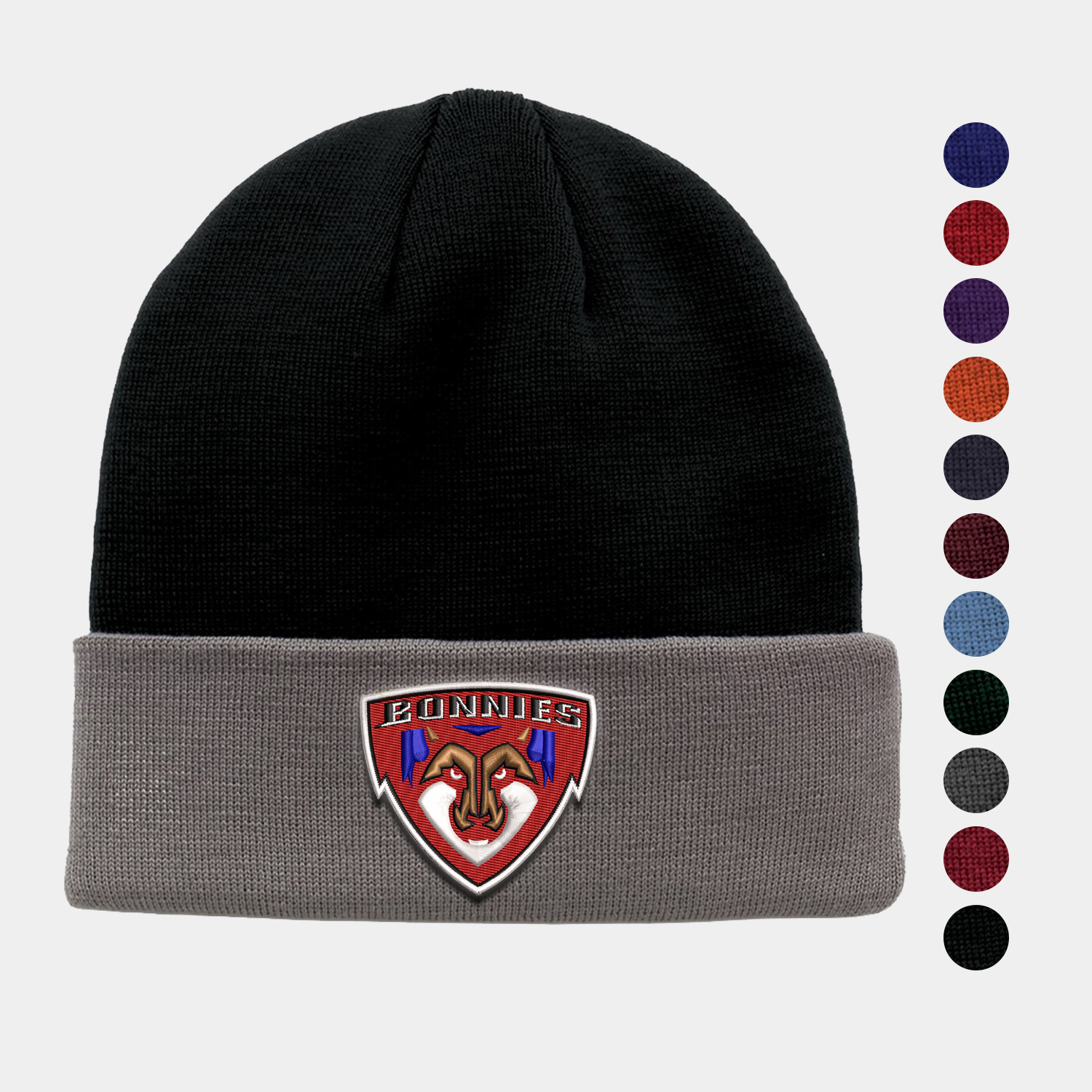 Contrast Interior 2 Tone Roll Up Beanie