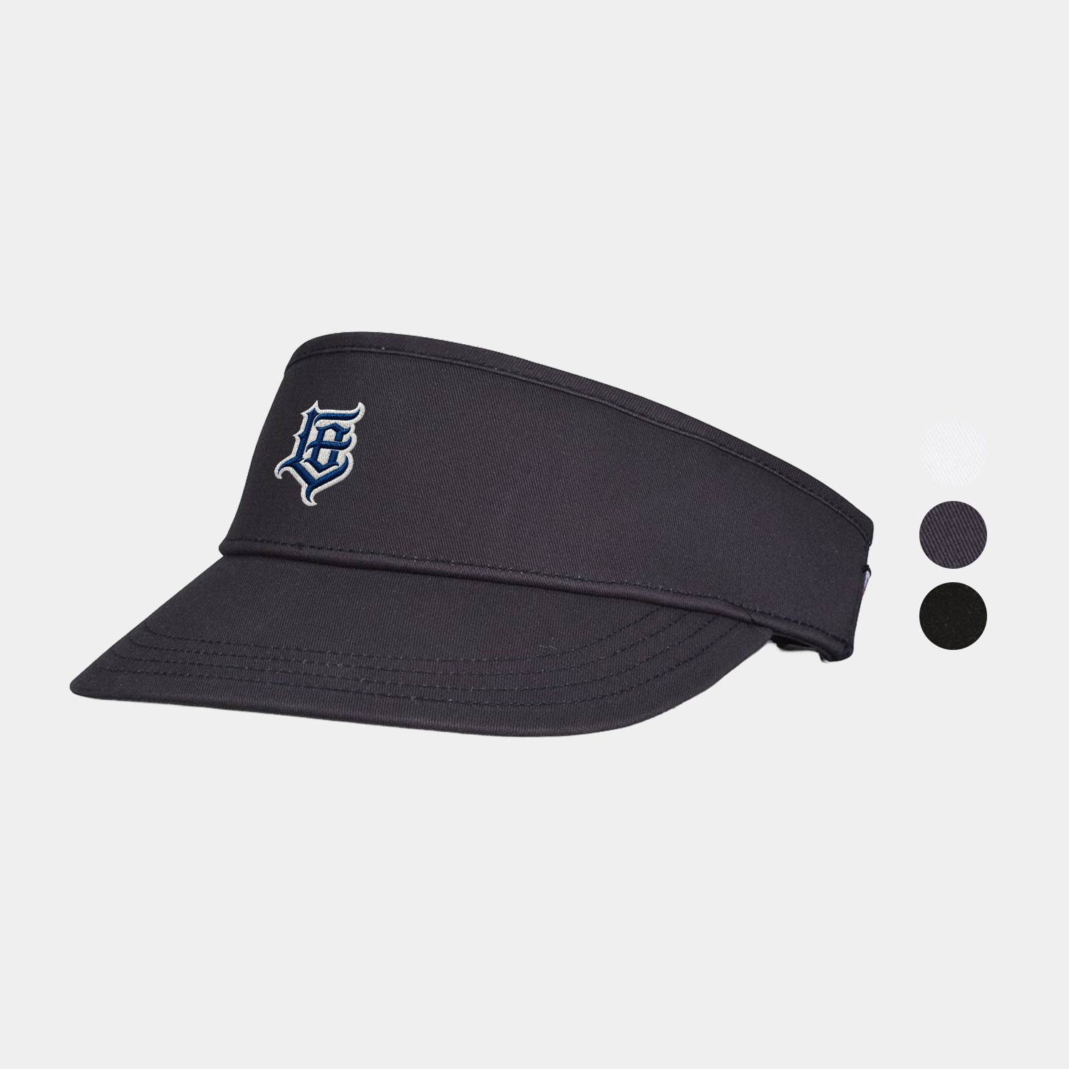 High Crown Cotton Twill Slide Buckle Visor