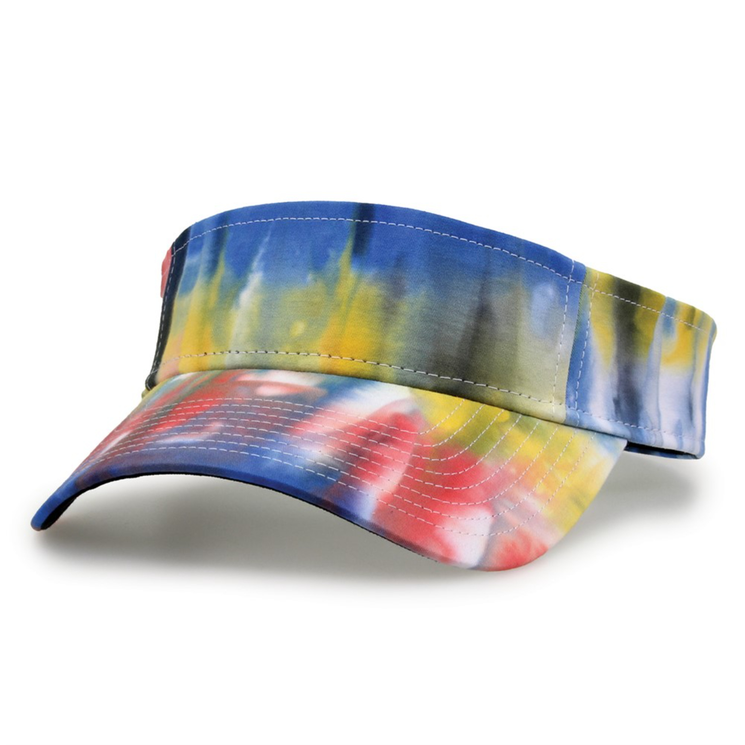Relaxed Tie Dye Trucker Mesh Visor with Velcro Closure