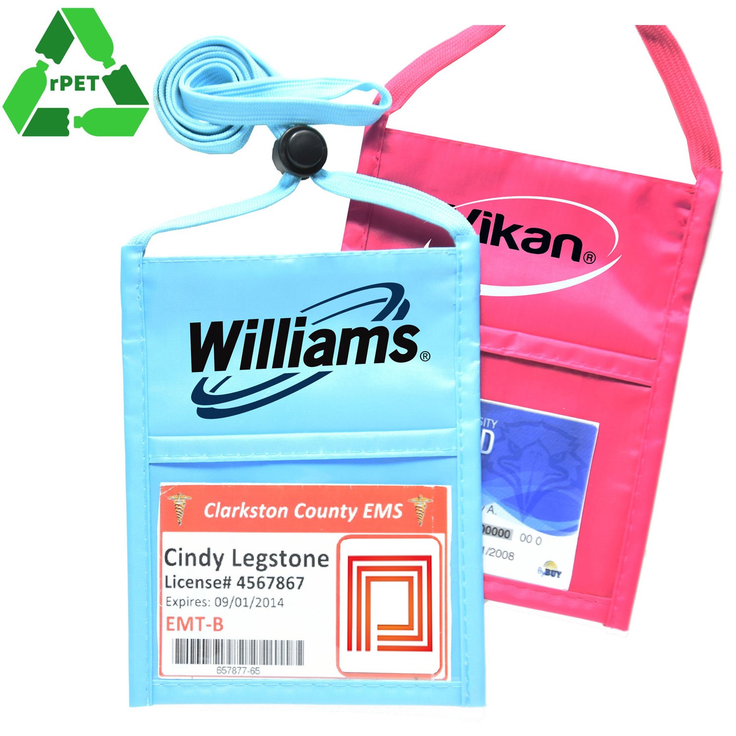 Nylon Single Pocket RPET Recycled Wallet