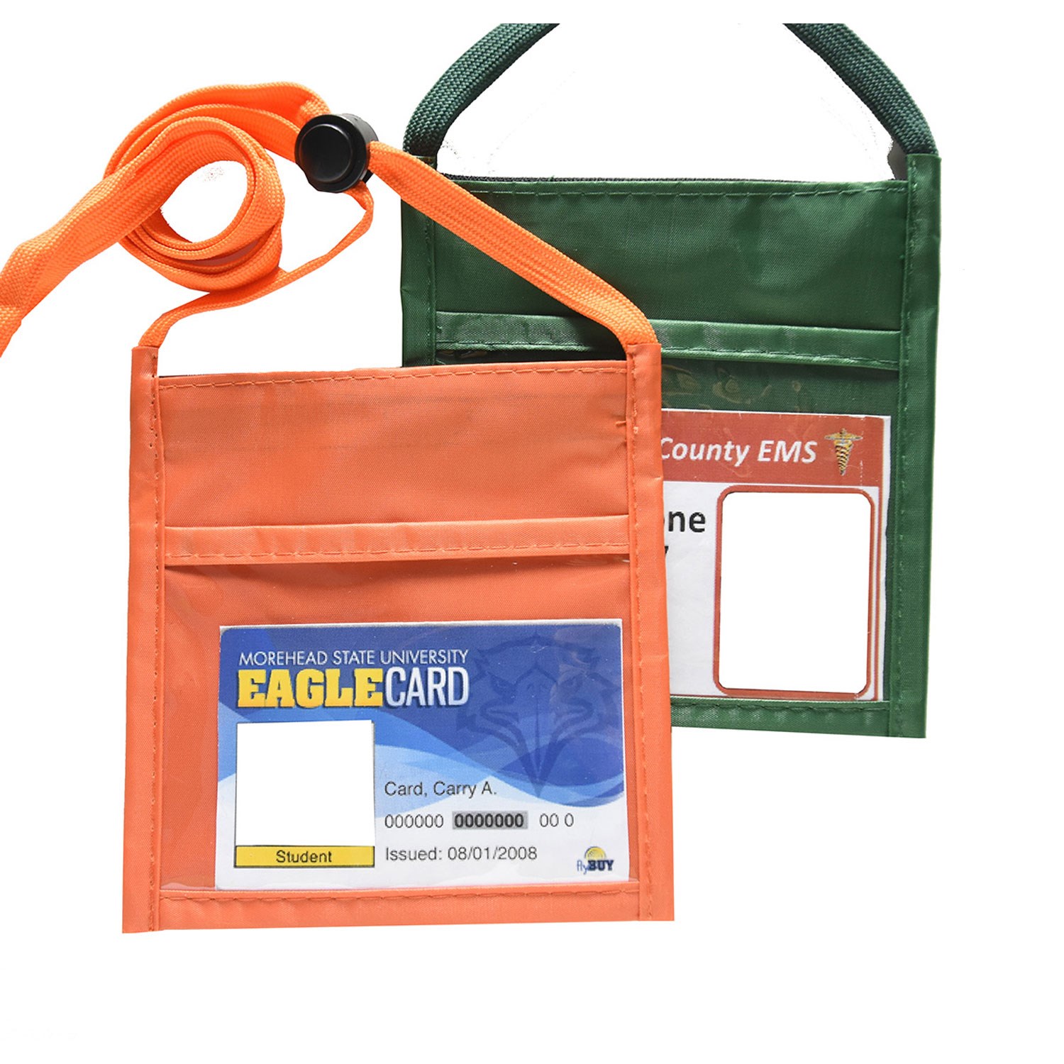 NYLON SMALL FRONT WINDOW NECK WALLET
