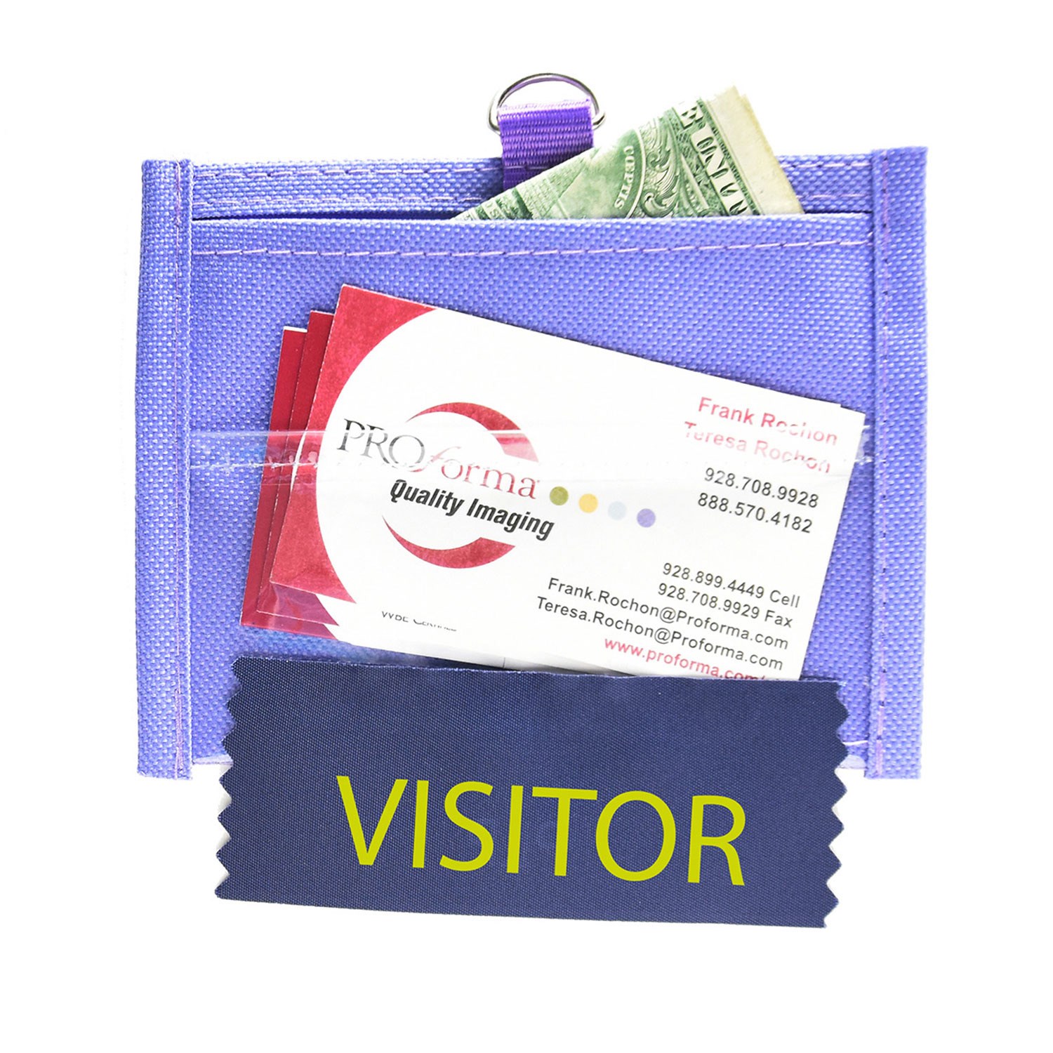 POLYESTER 1D RING SMALL CONVENTION WALLET