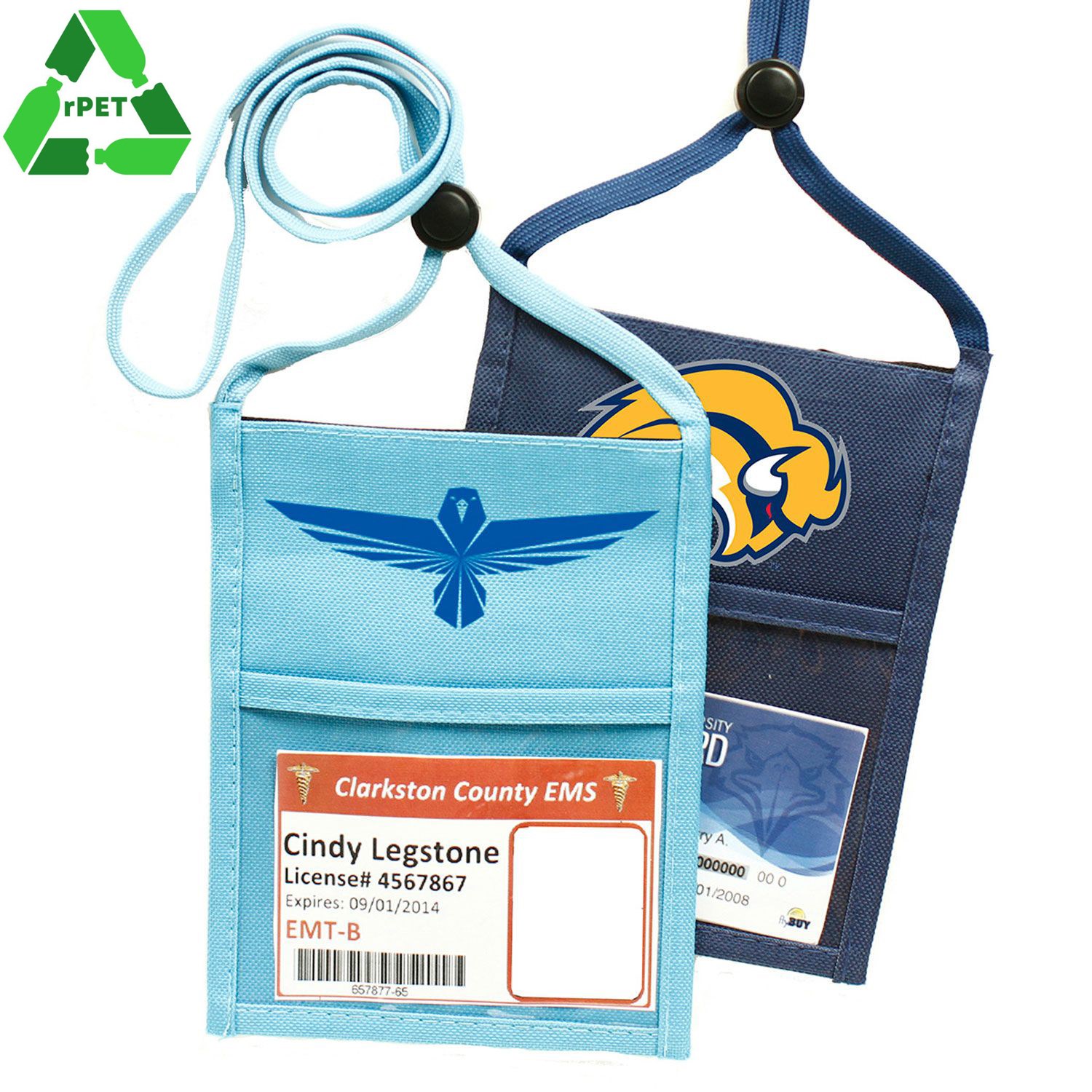 Premium Polyester Double Window RPET Recycled Pouch