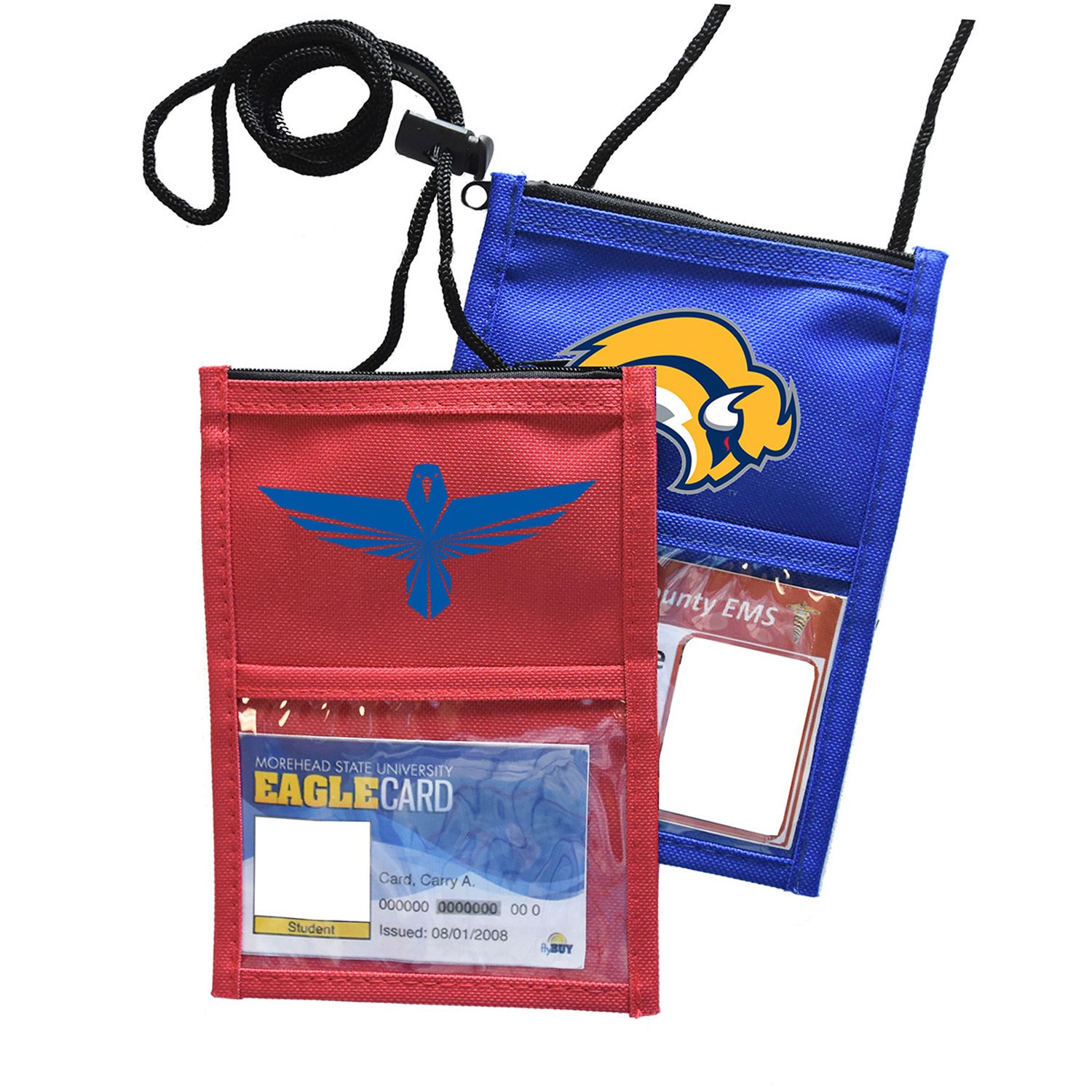 POLYESTER WALLET WITH ROPE LANYARDS