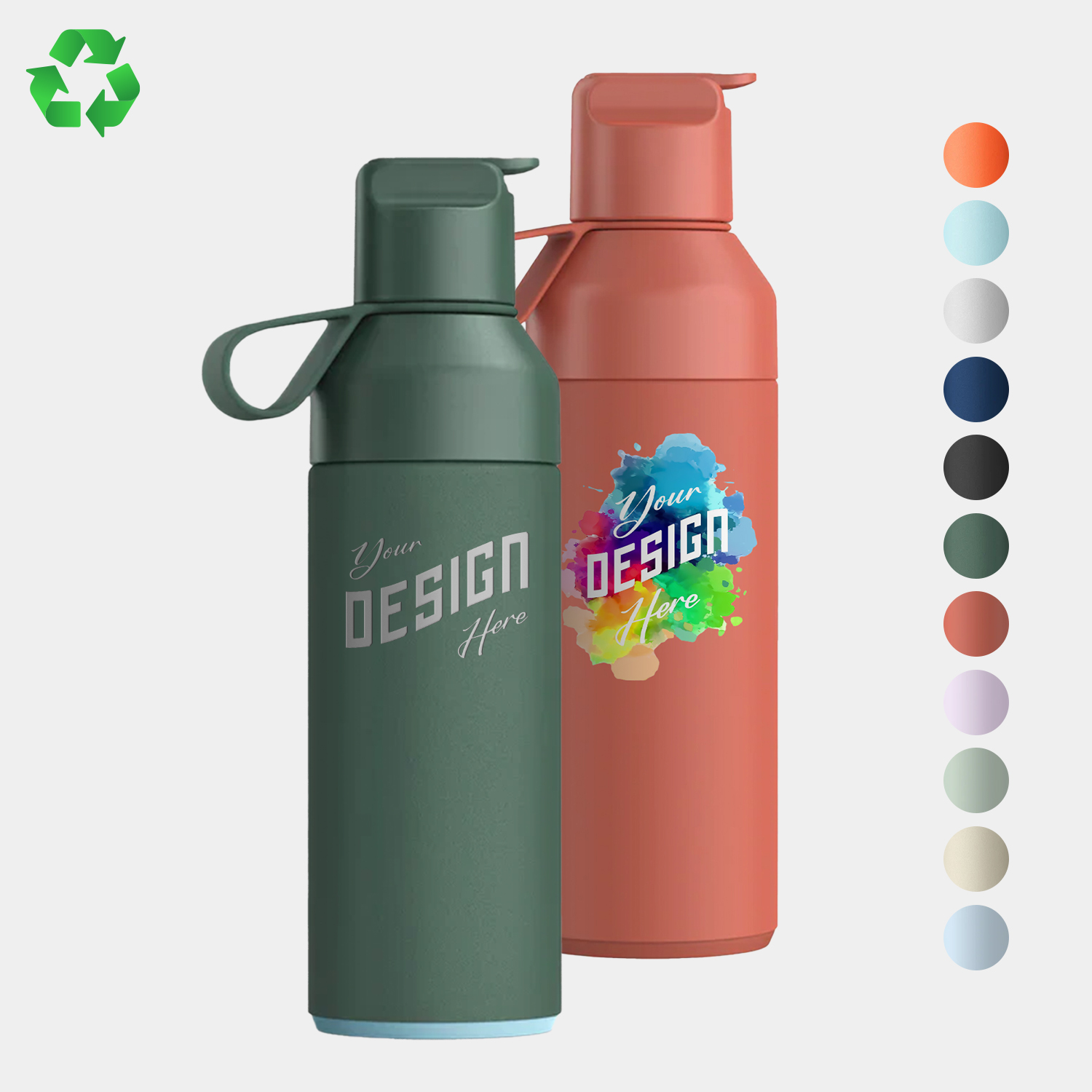 17 oz Ocean Bottle® Recycled Stainless Steel Vacuum Insulated Water Bottle w/ Straw Cap