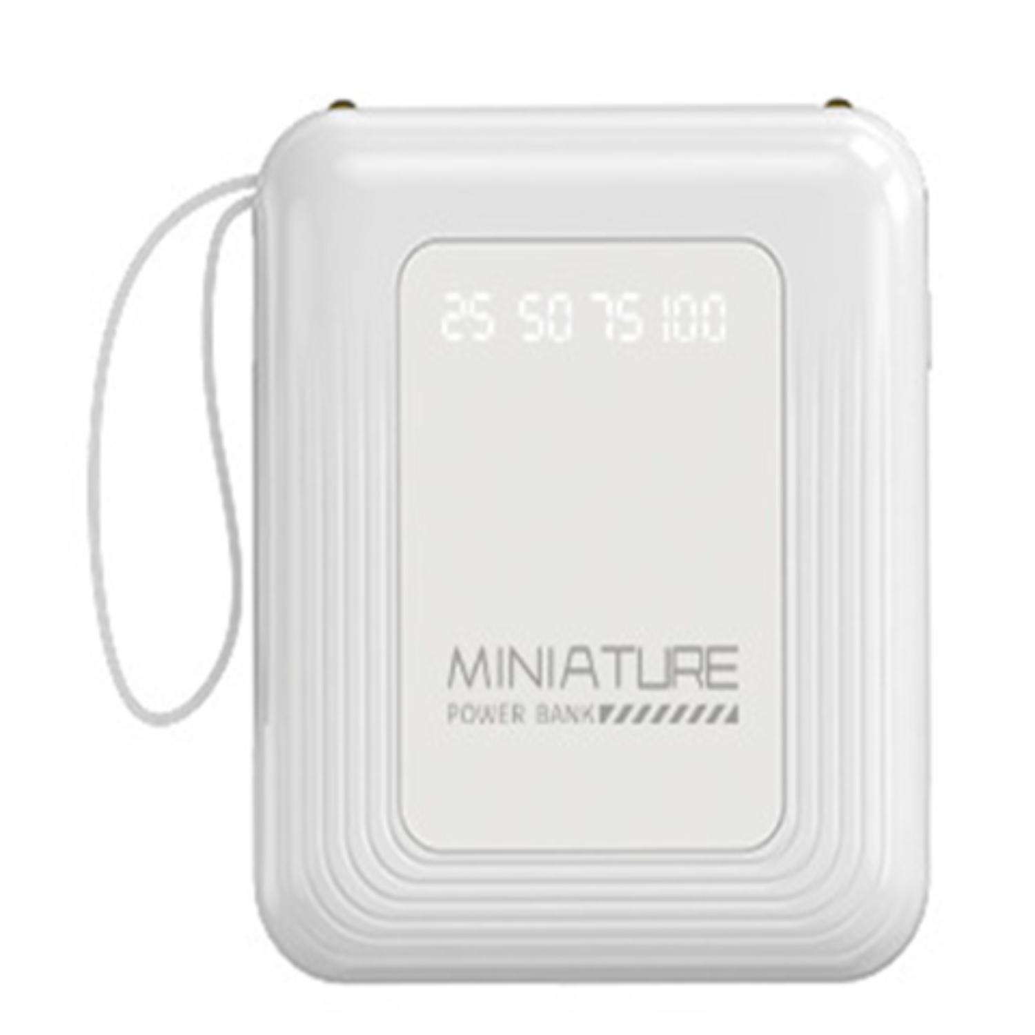 10000mAh Portable Power Bank with Charging Cable