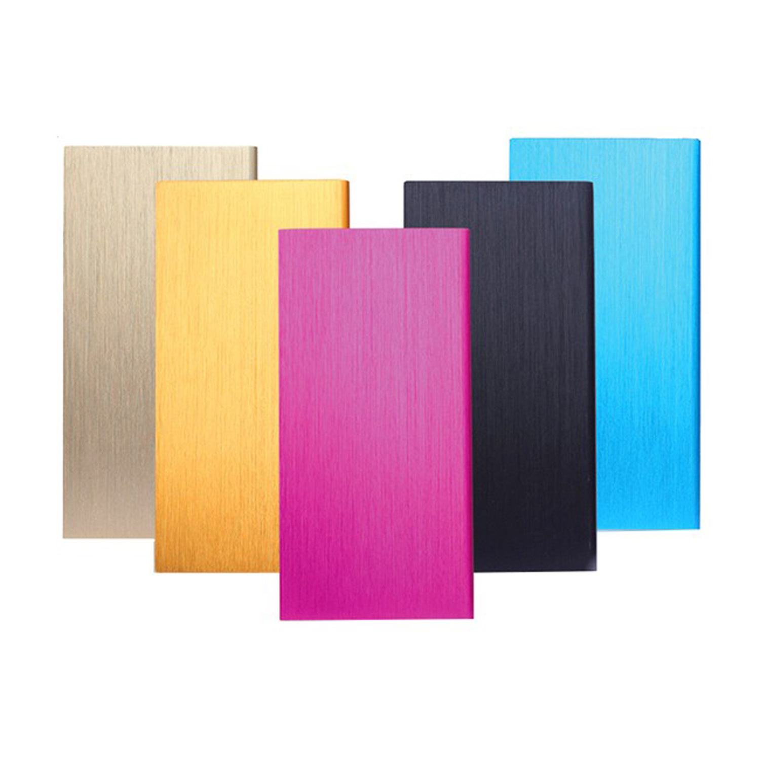 2600 mAh Anodized aluminum flat power bank
