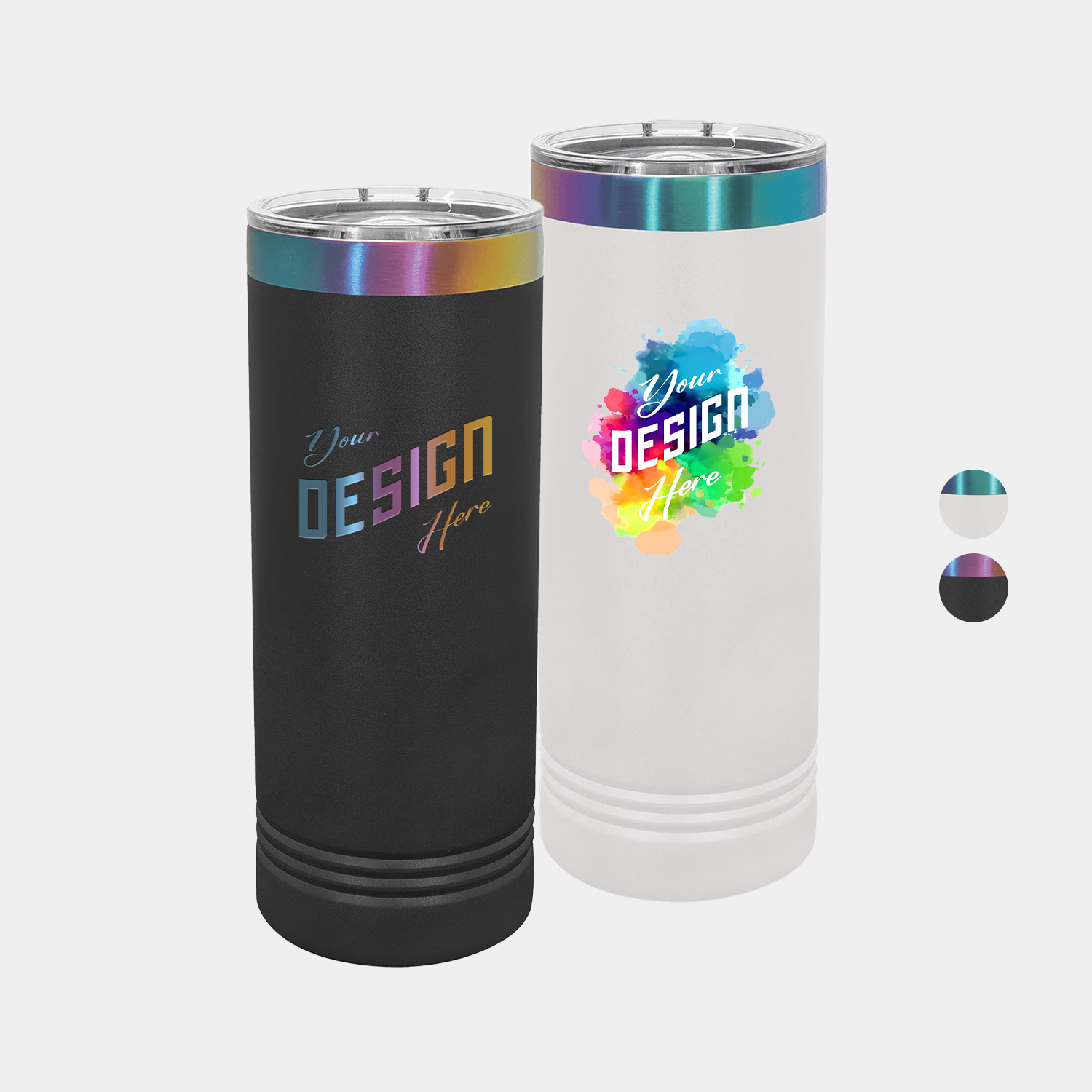 22 oz Polar Camel® Stainless Steel Insulated Prism Ion Plated Skinny Tumbler