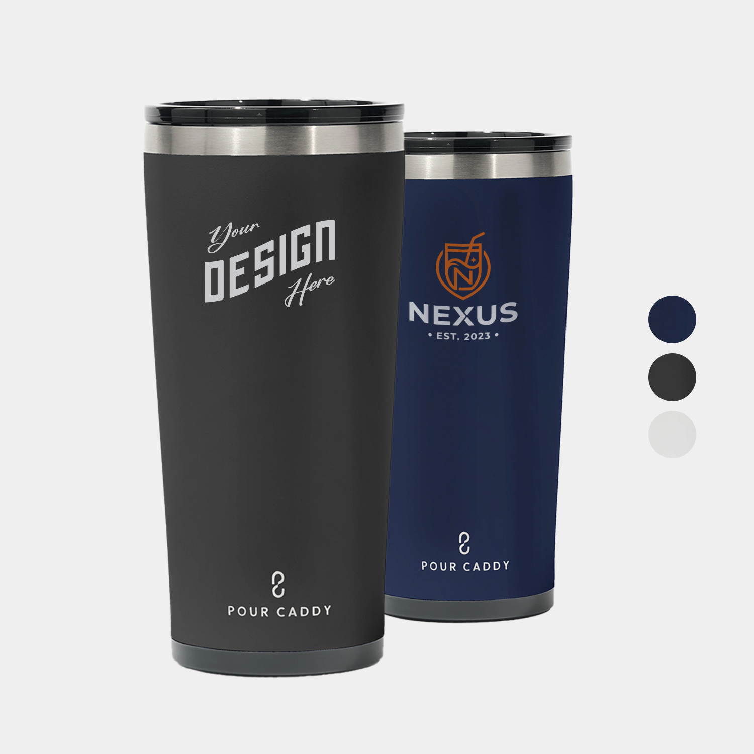 Pour Caddy® Go Caddy 18 oz Insulated Tumbler with Bluetooth Speaker
