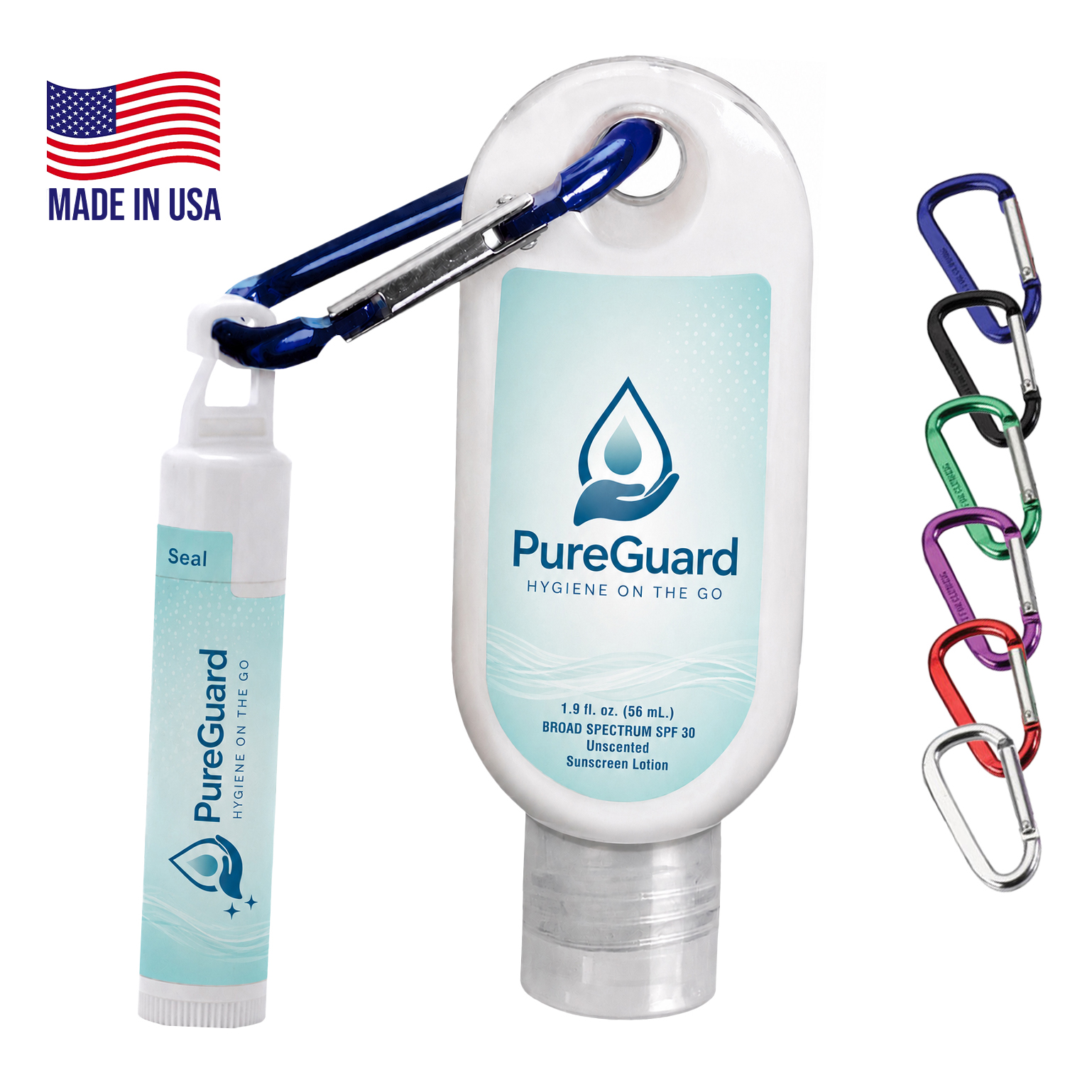 1.9 oz SunSafe Duo Sunscreen & Lip Balm Clip