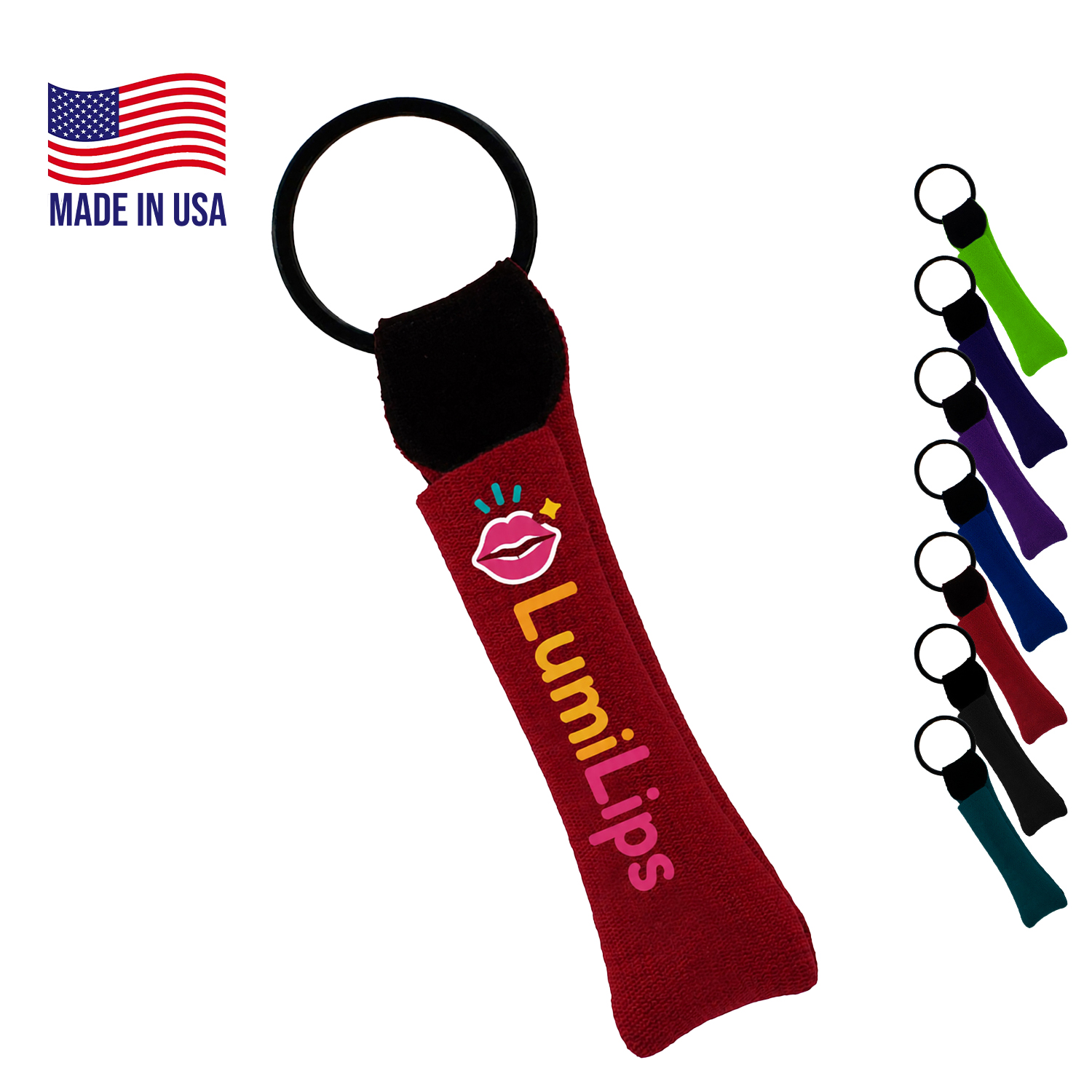 Split-Ring Neoprene Lip Balm Holder