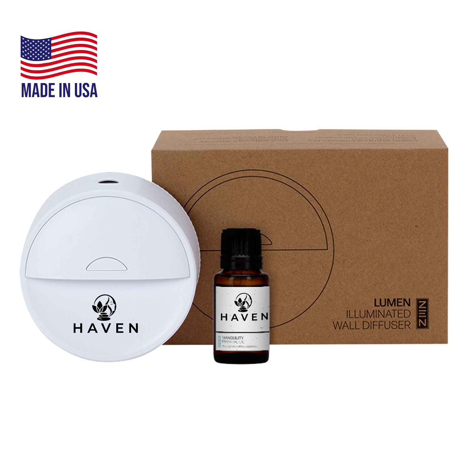 Glow Aroma Wall Diffuser Set with Essential Oil
