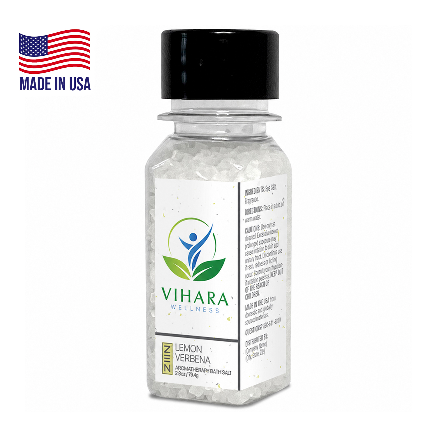 Lemon Verbena Bath Salt Jar