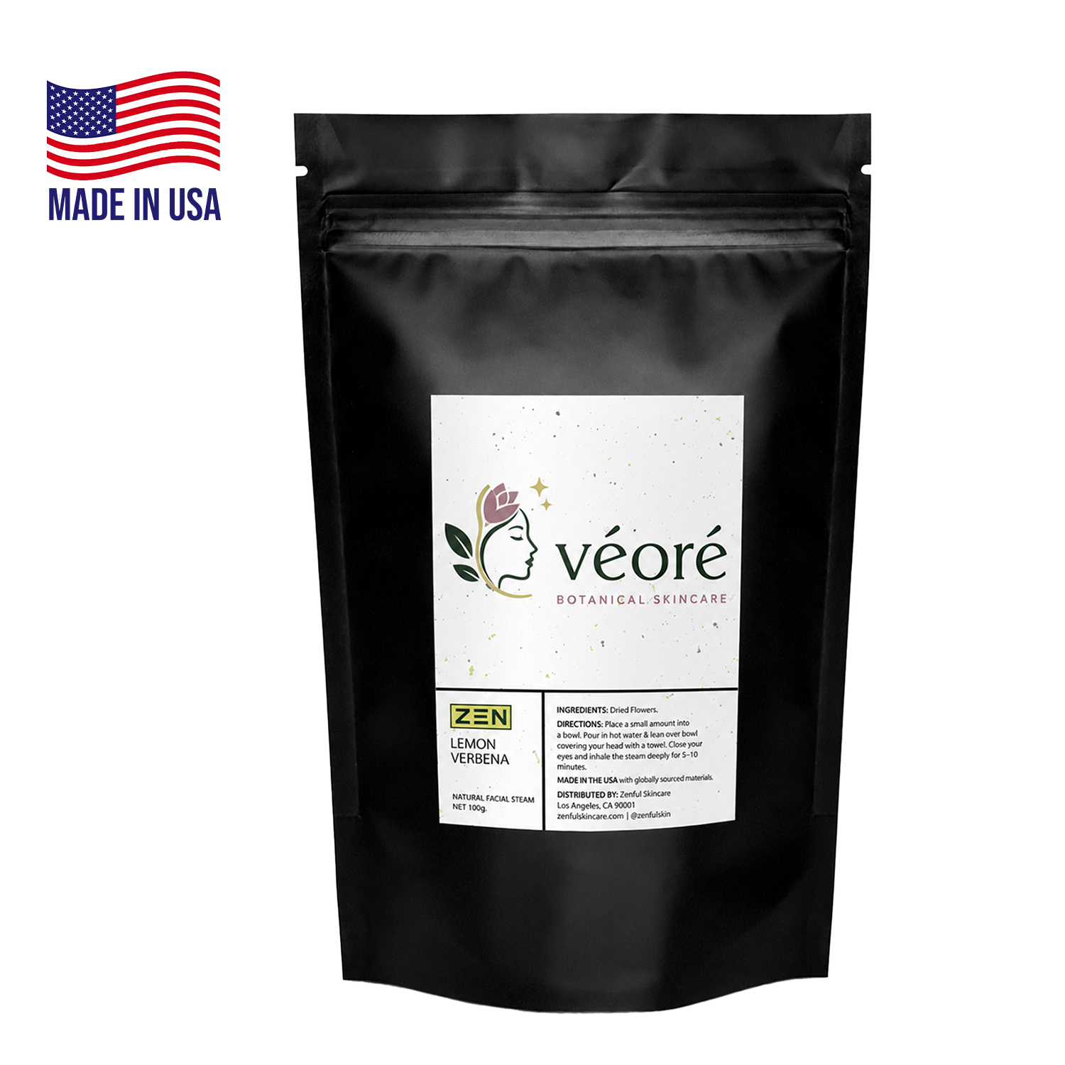 Lemon Verbena Bath Salt Pouch