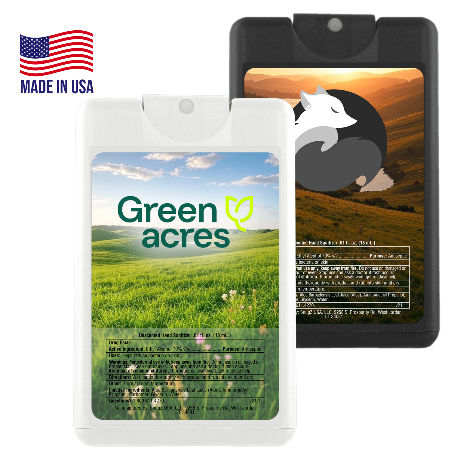 Hand Sanitizer Spray – 18 mL Credit Card Size