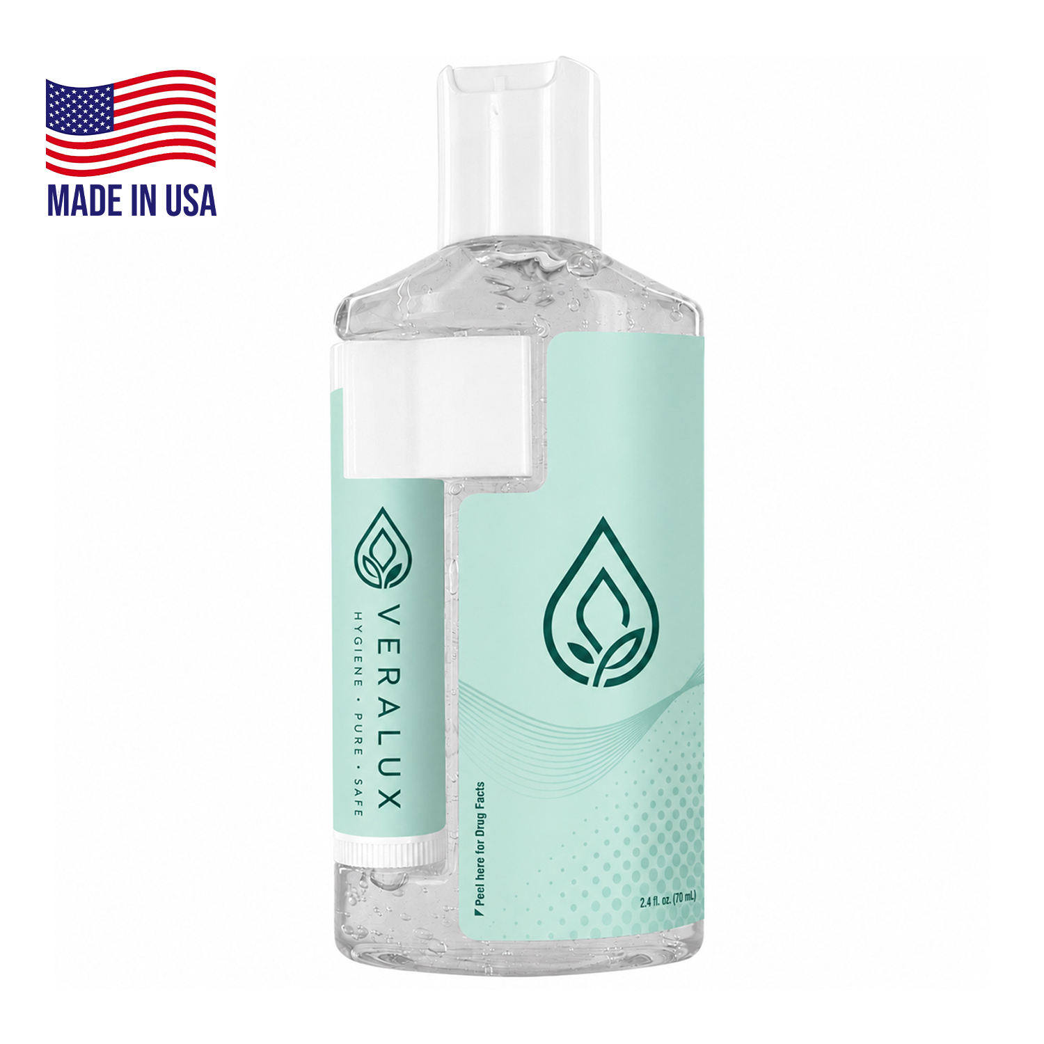 2 oz Duo Bottle Gel Sanitizer and SPF 15 Lip Balm