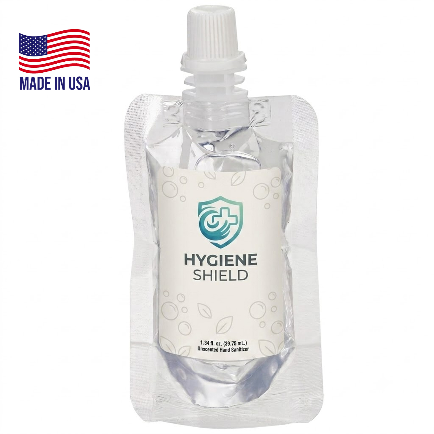 1 oz. Squeeze Pouch Clear Sanitizer