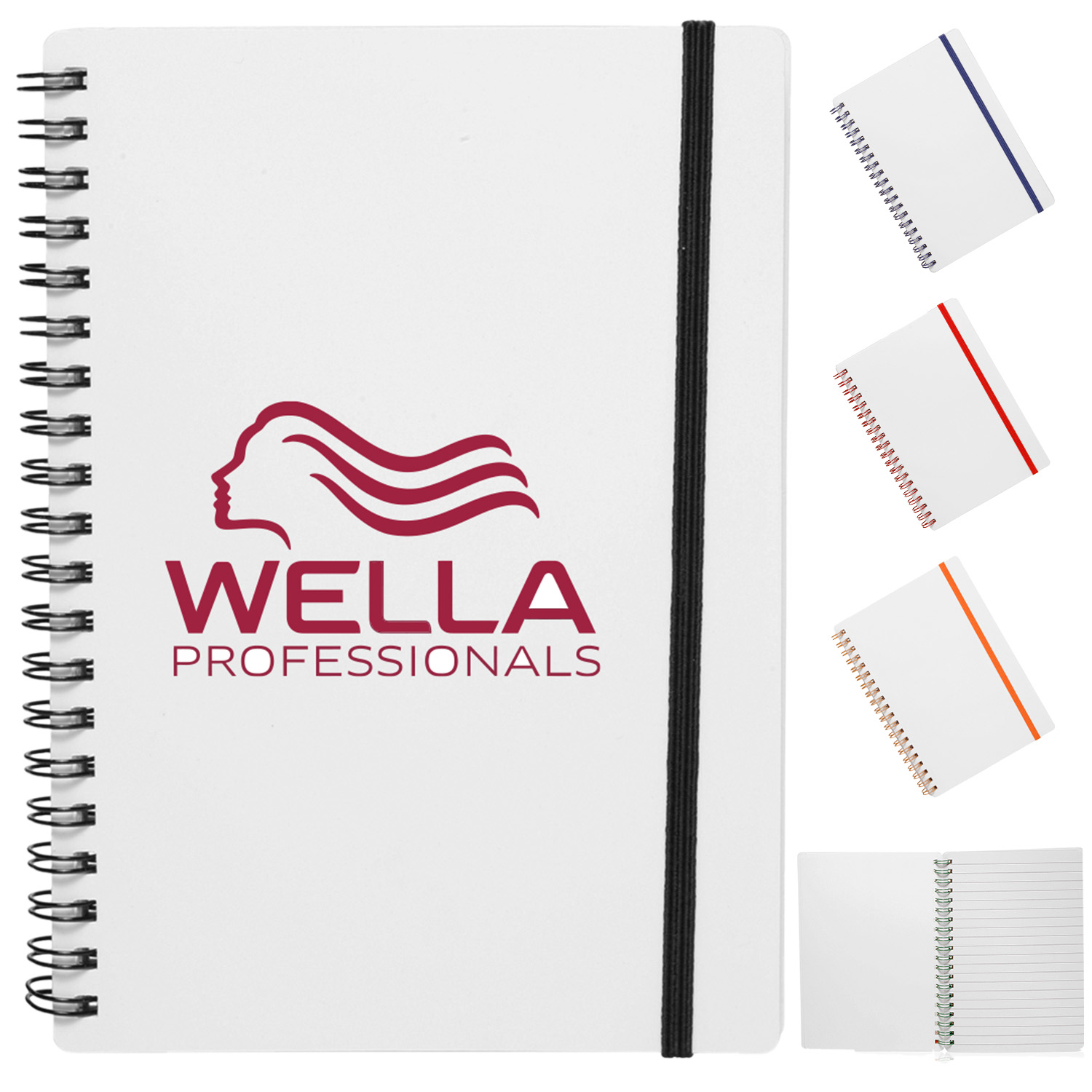 5" x 7" in Spiral Notebook with Color Accents