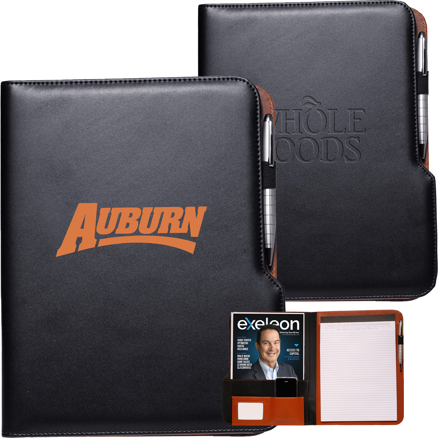 Two Tone Portfolios w/ Pen Loop