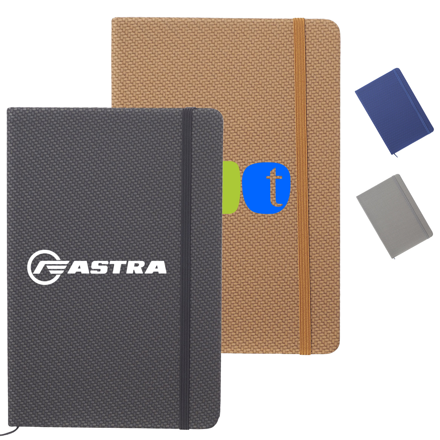 3" W x 3" H Arco A5 Knit Texturized Notebook