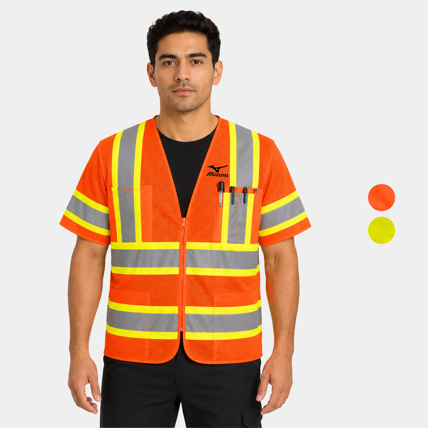 PORTWEST® Augusta Hi-Vis Contrast Executive Vest S/S w/ Four pockets