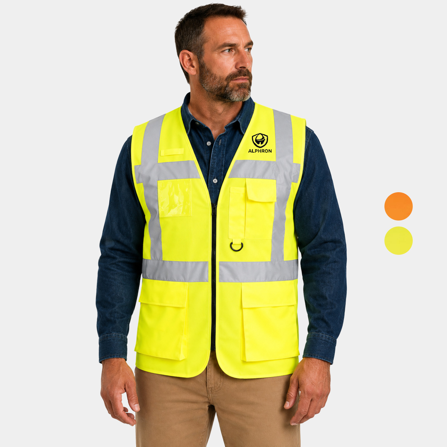 PORTWEST® Class 2 Berlin Hi-Vis Executive Vest w/ ID card holder & D-Ring