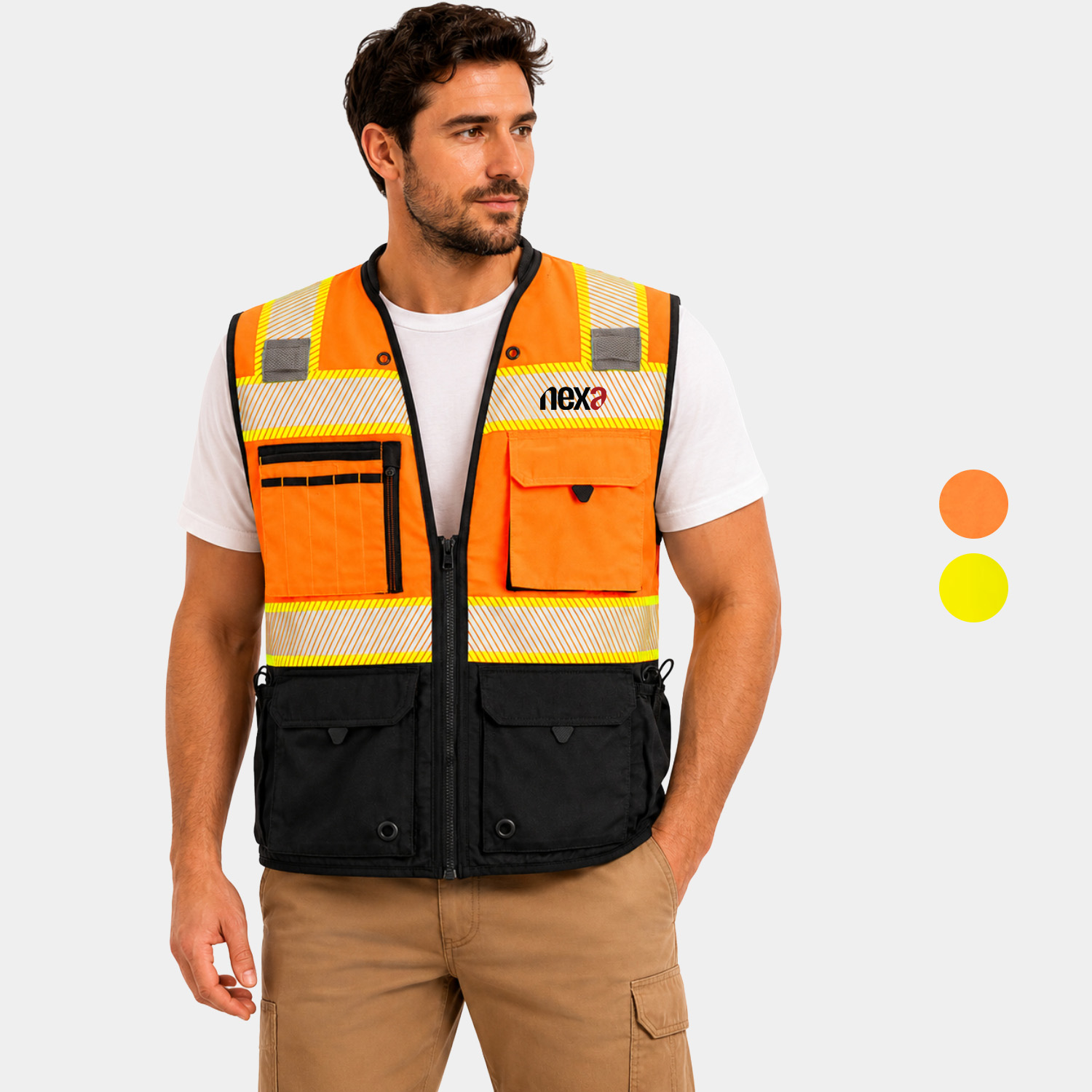 PORTWEST® Hi-Vis Premium Surveyor Vest w/ Padded collar