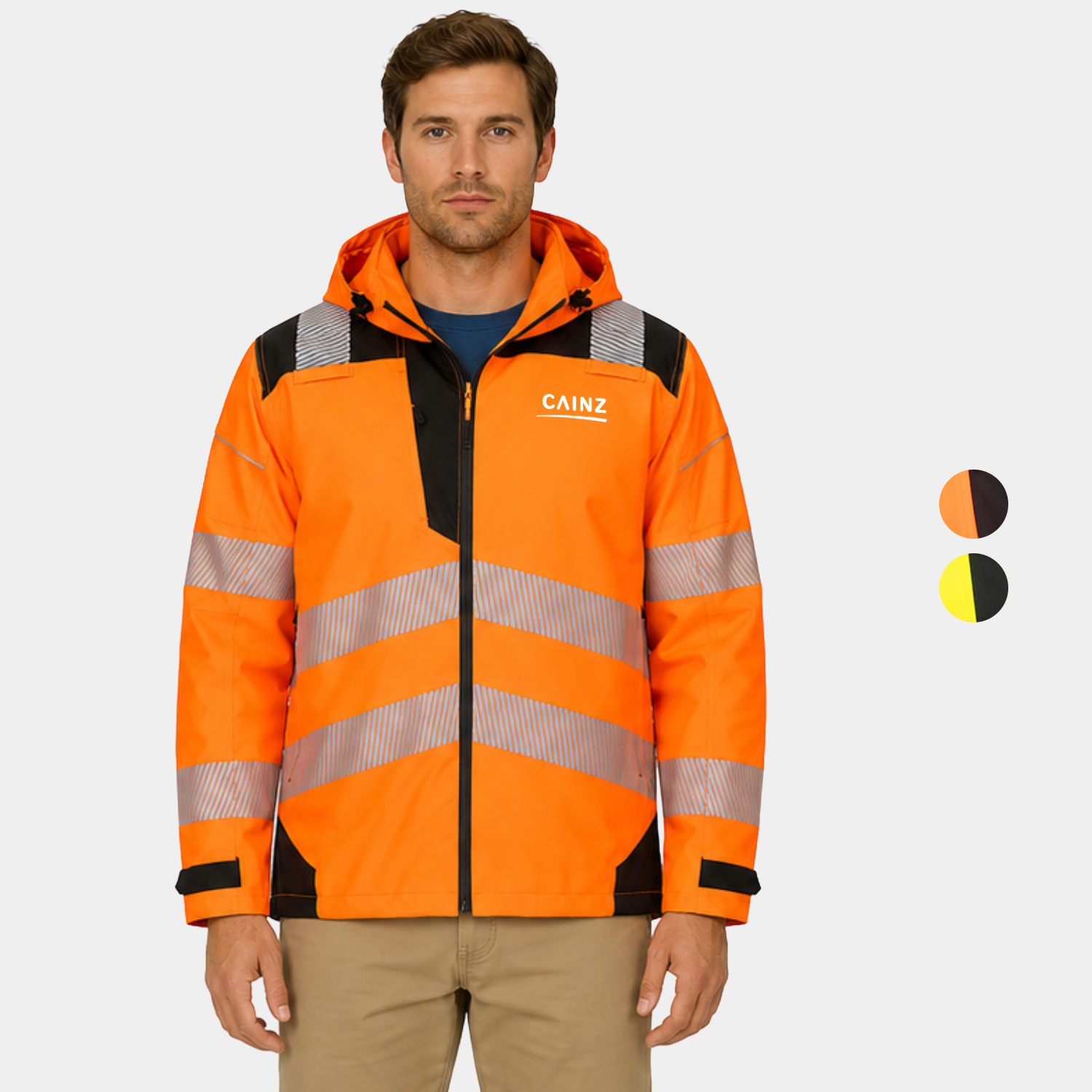 PORTWEST® Premium PW3 Hi-Vis Extreme Rain Jacket w/ Detachable hood