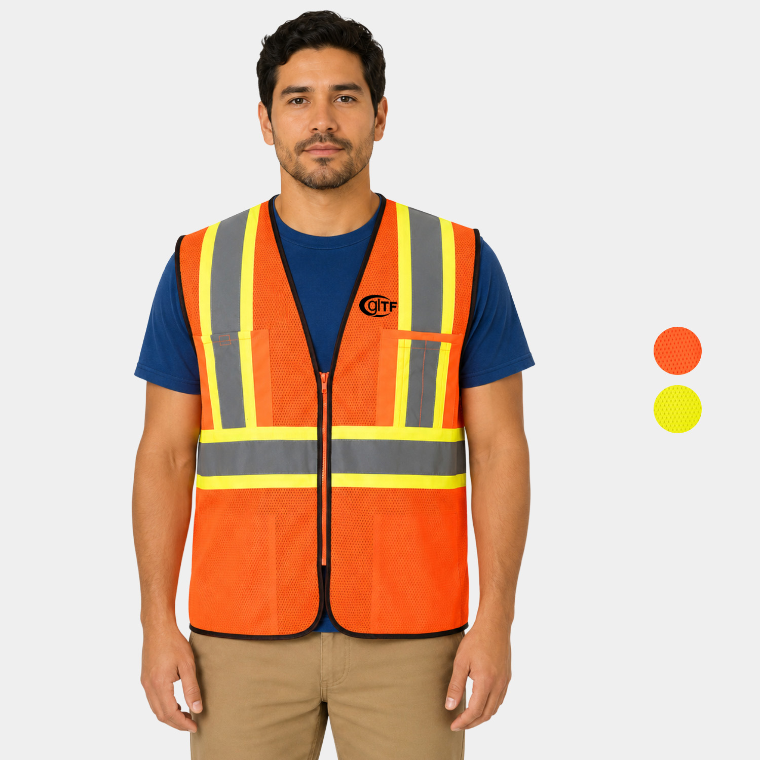 PORTWEST® Frisco Hi-Vis Mesh Executive Vest w/ Four Pockets