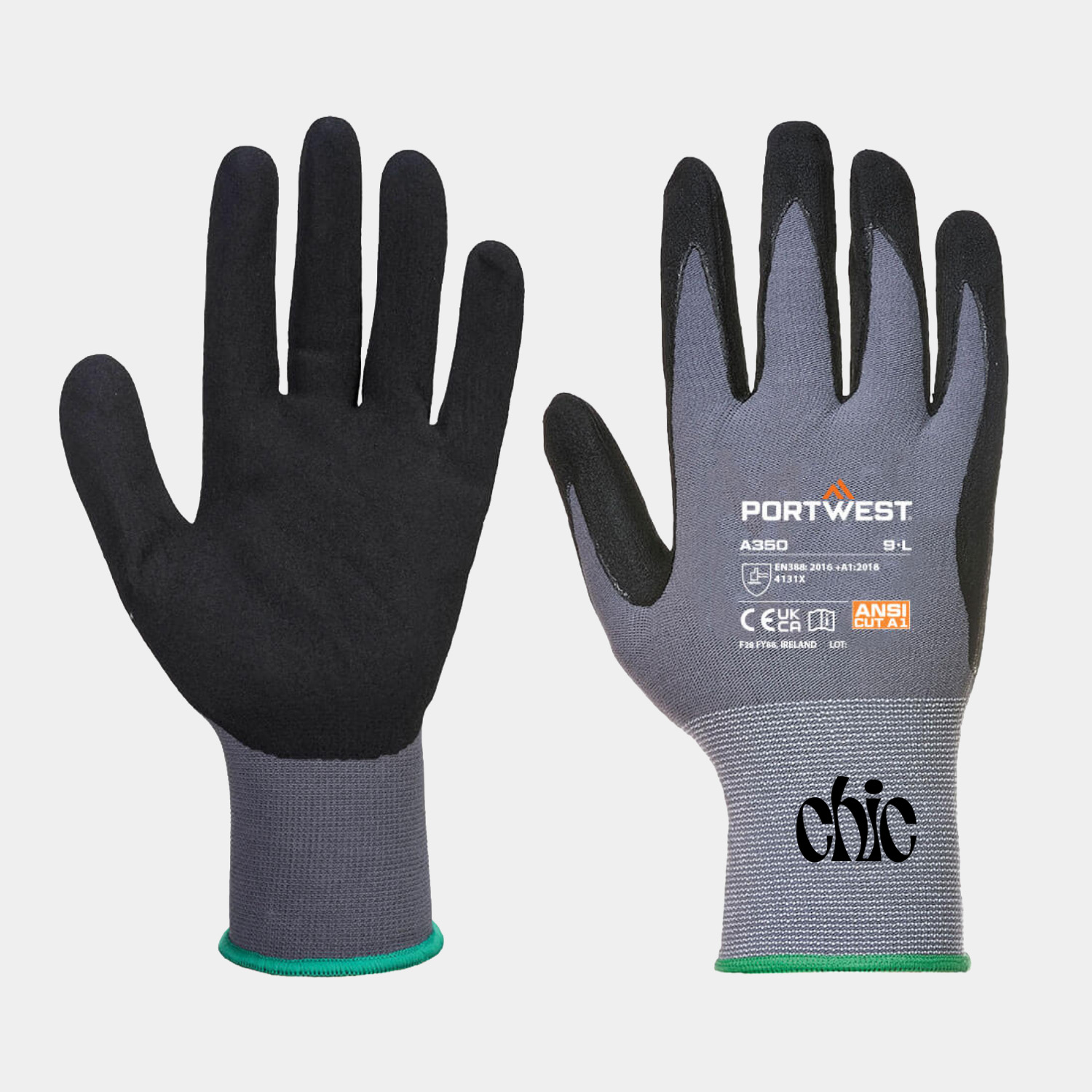PORTWEST® High-Wicking Breathable Grip 15 Nitrile Sandy Glove