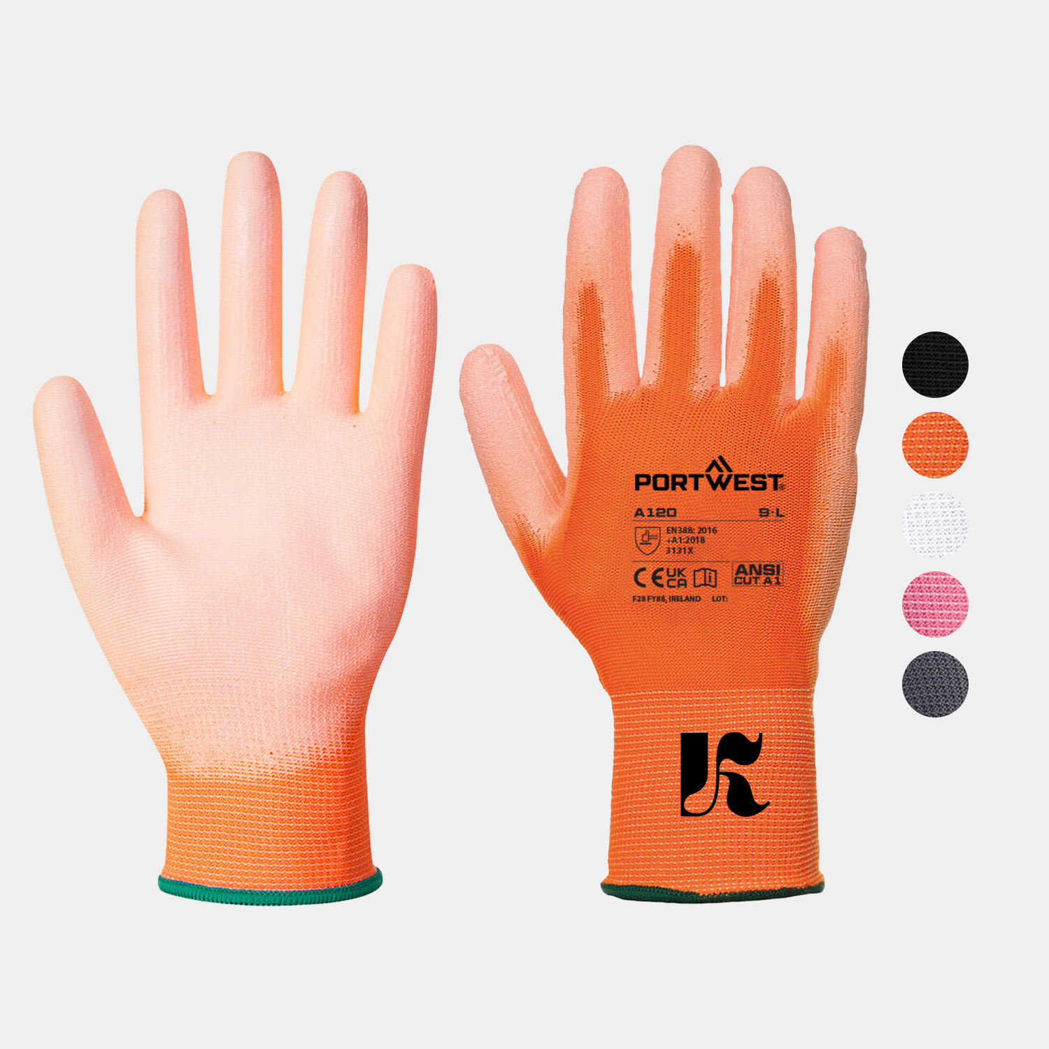 PORTWEST® Grip 13 PU Palm Glove w/ Abrasion Resistance