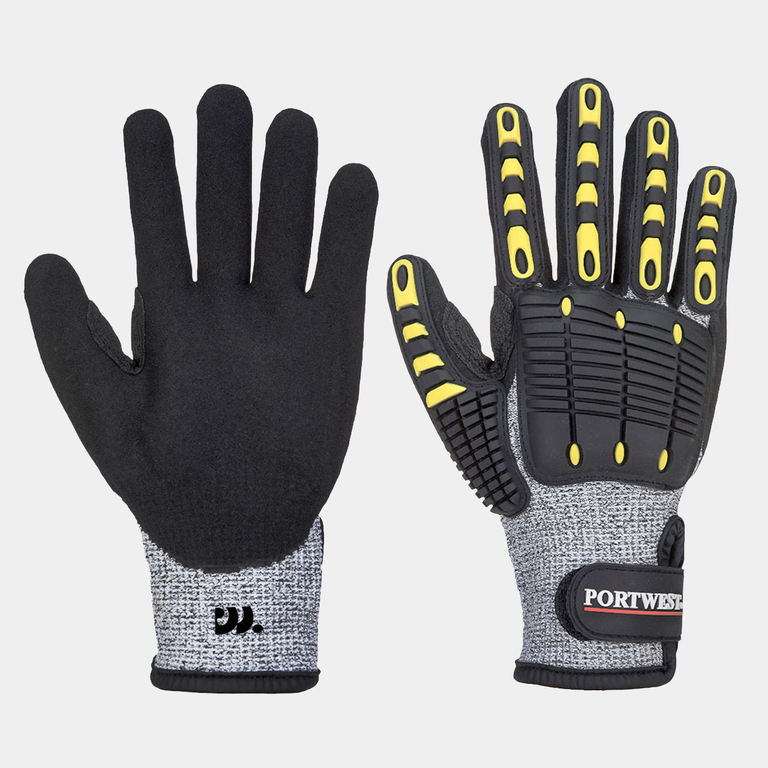 PORTWEST® Heavy Duty Impact C13 Nitrile Sandy Reinforced Palm Glove A4