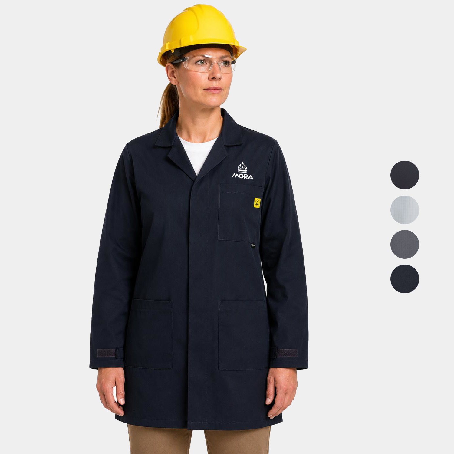 PORTWEST® Carbon Fibre Knitted Antistatic ESD Coat w/ 3 Pockets