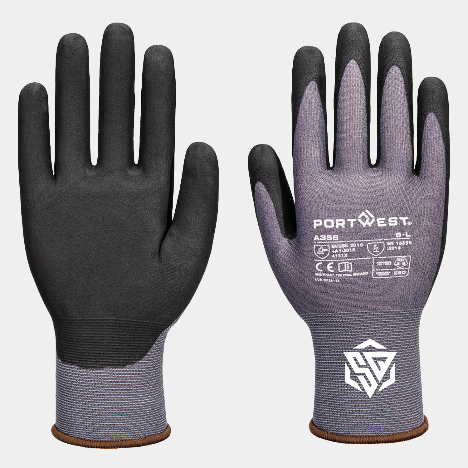 PORTWEST® ESD 15 Nitrile Essential Glove (Pk12) w/ Extra Dexterity